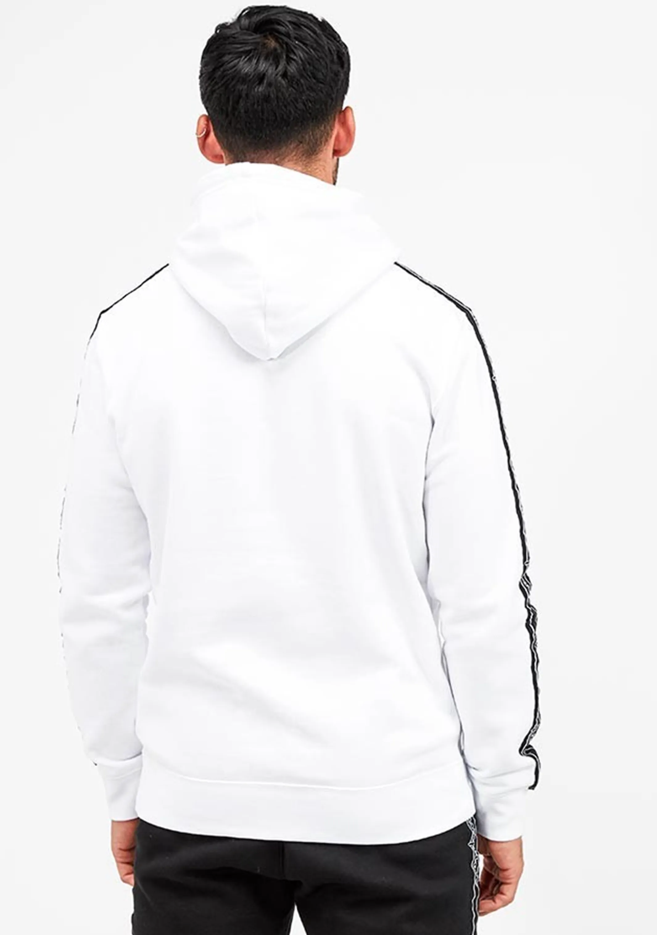 Champion Herren EU Taping Hoodie <BR> AW9XA1 WIT WEIß