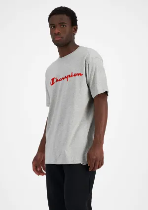 Champion Herren Florett-Logo T-Shirt Grau