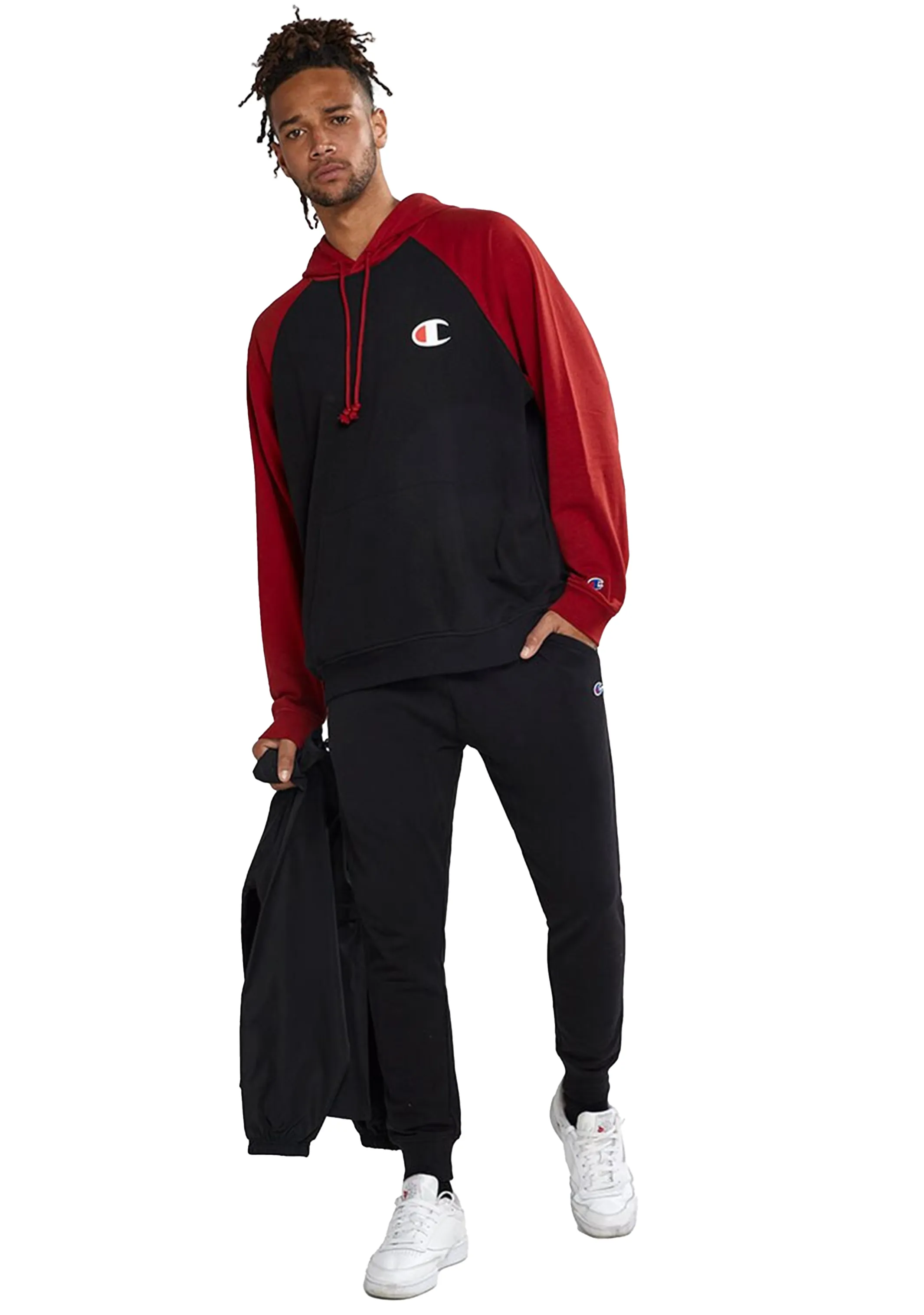 Champion Herren Leichtgewicht Terry Colour Block Hoodie <br> AW44N 27P