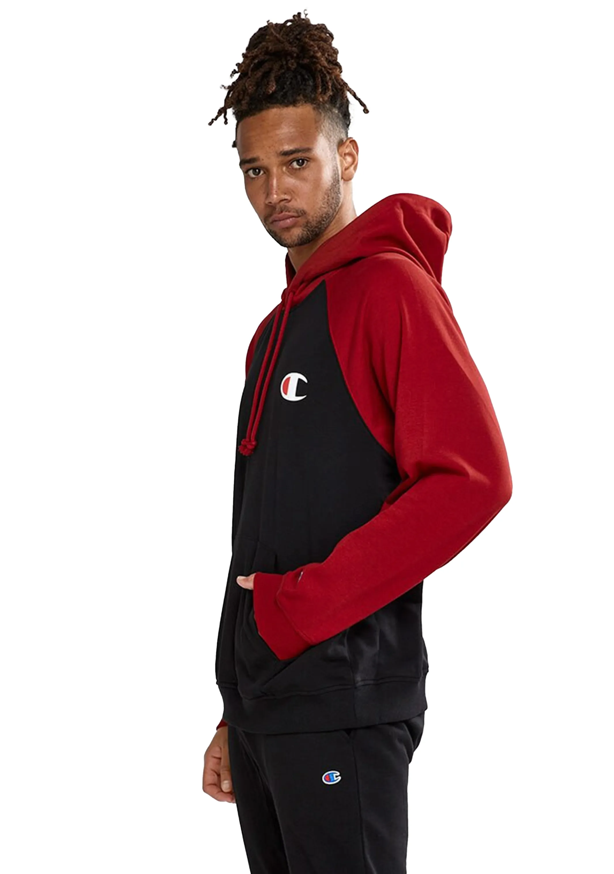 Champion Herren Leichtgewicht Terry Colour Block Hoodie <br> AW44N 27P