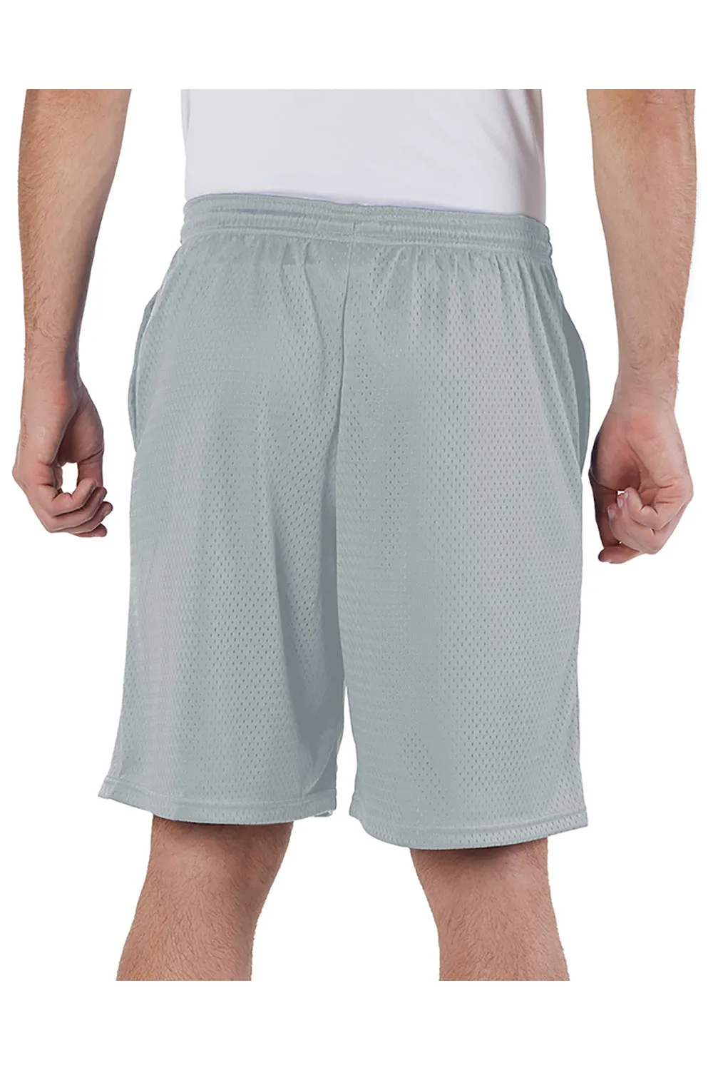 Champion Herren Mesh Shorts mit Taschen - Sportlich Grau