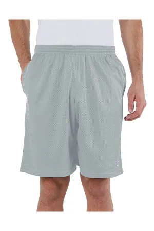 Champion Herren Mesh Shorts mit Taschen - Sportlich Grau