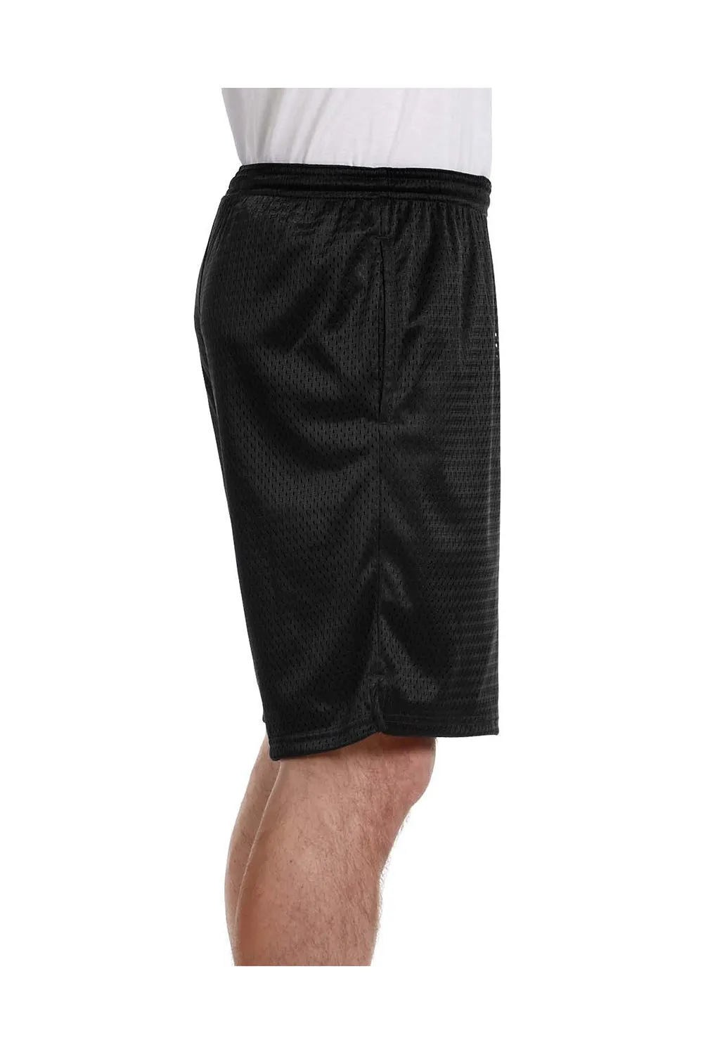 Champion Herren Mesh Shorts mit Taschen - Schwarz