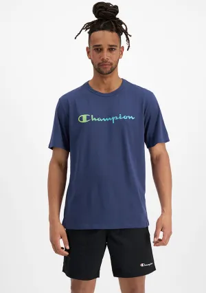 Champion Herren Ombré-Logo Schriftzug T-Shirt