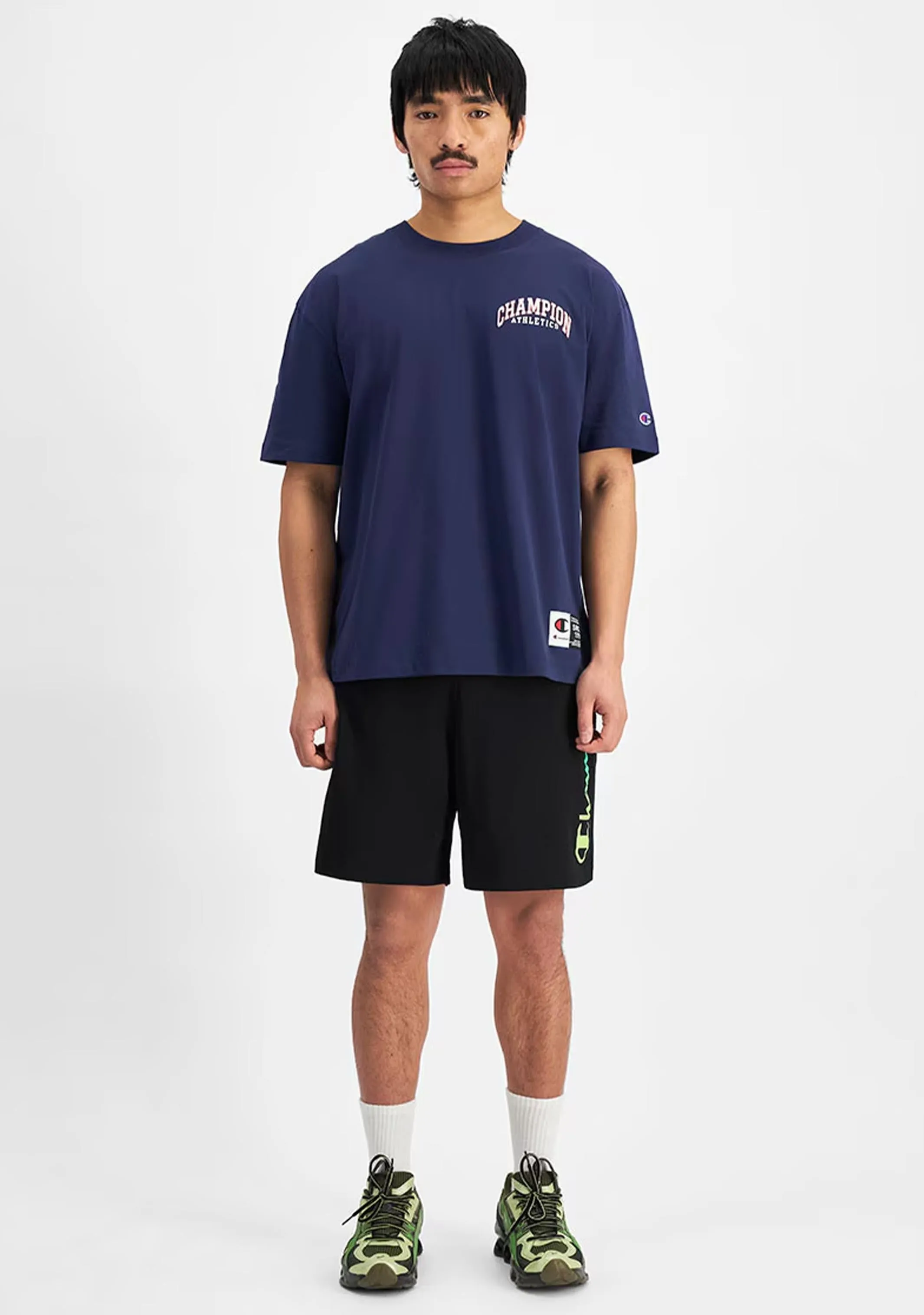 Champion Herren Ombré-Schriftzug Jersey Shorts