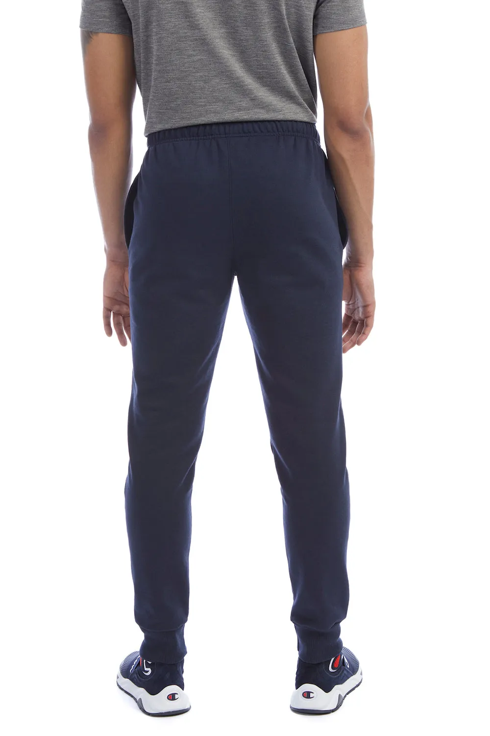 Champion Herren Power Blend Fleece Joggerhose mit Taschen - Marineblau