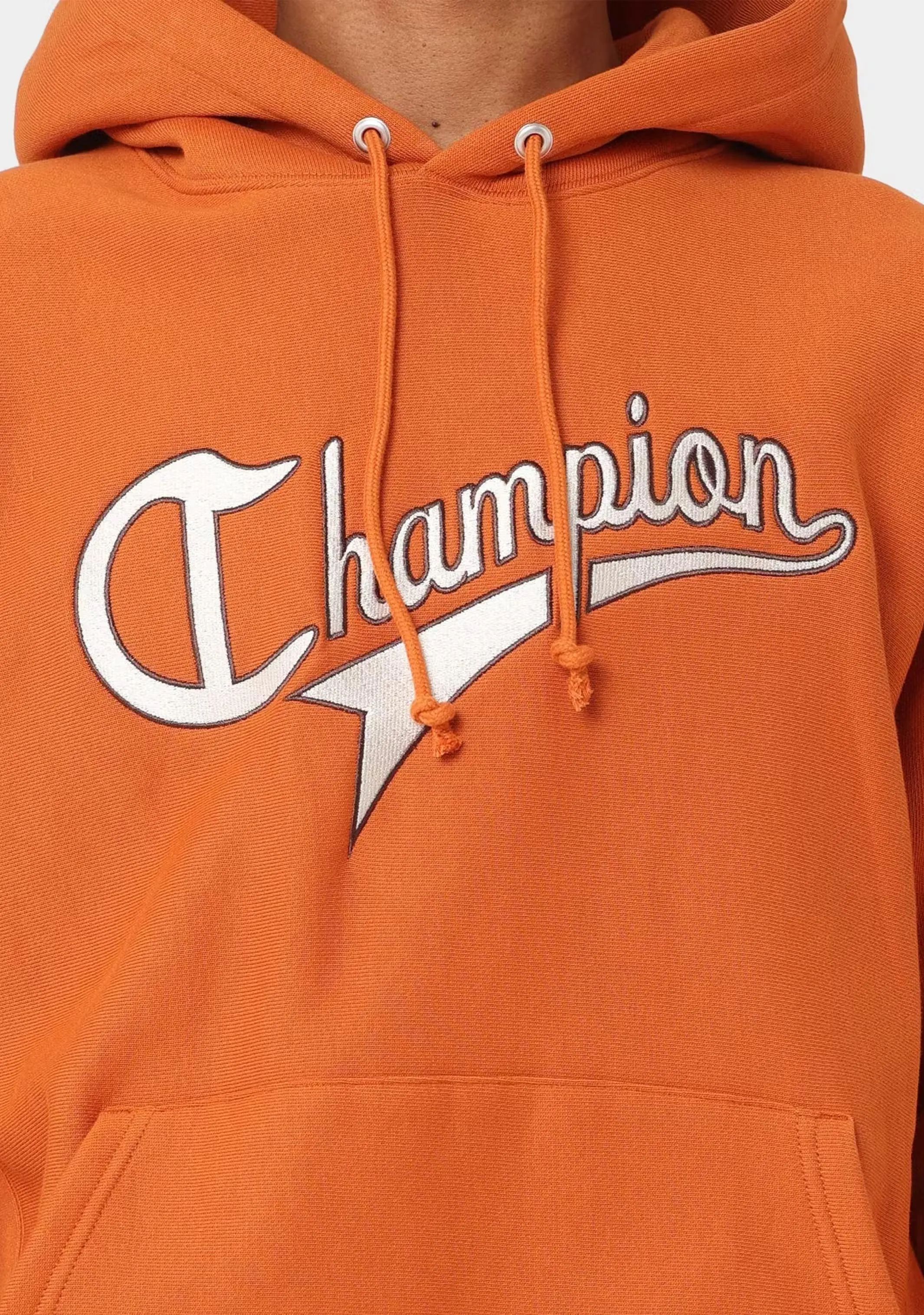 Champion Herren Reverse Weave College-Schreibschrift Kapuzenpullover <br> AUVLN LAJ