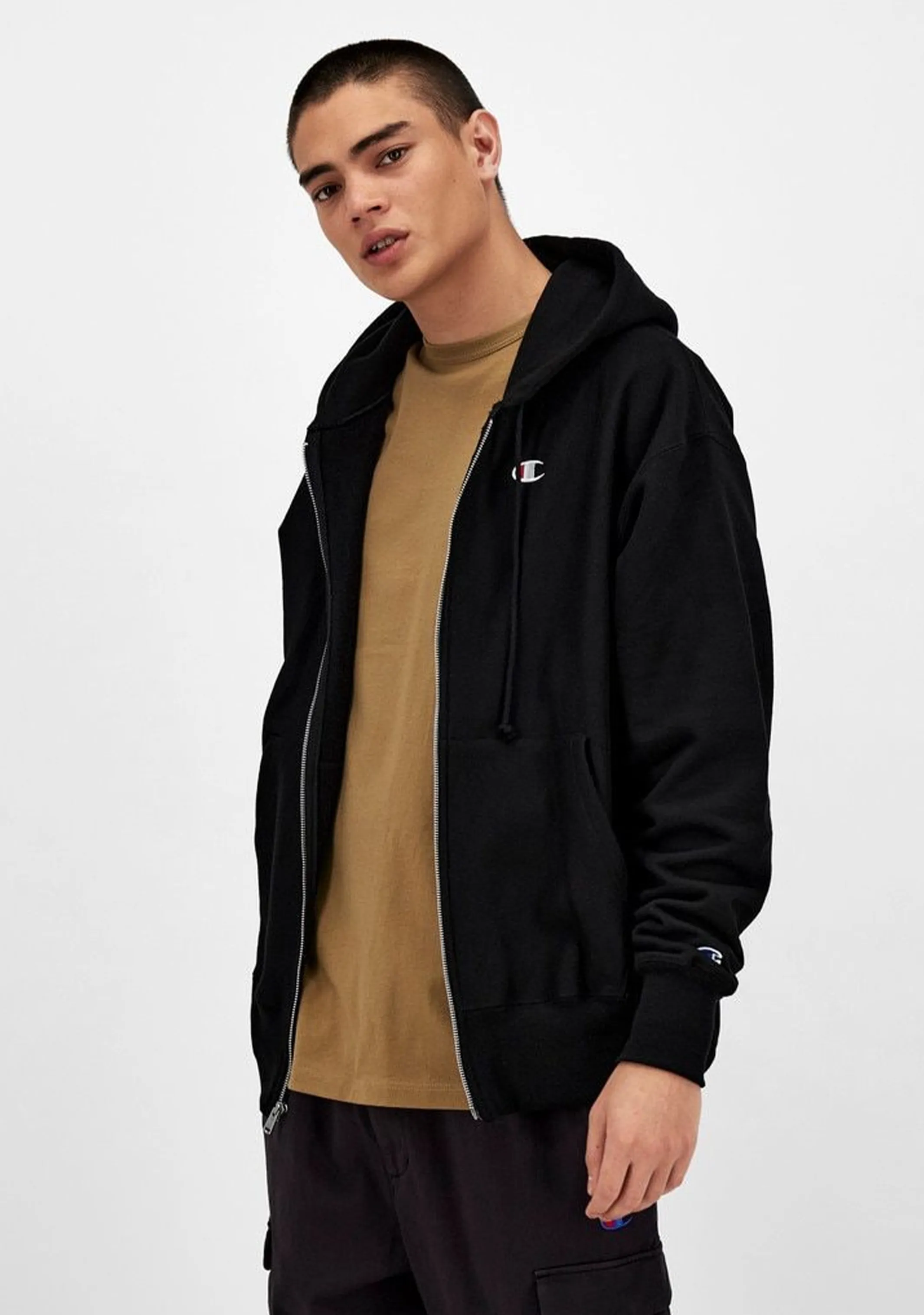 Champion Herren Reverse Weave Fleece Reißverschluss-Hoodie