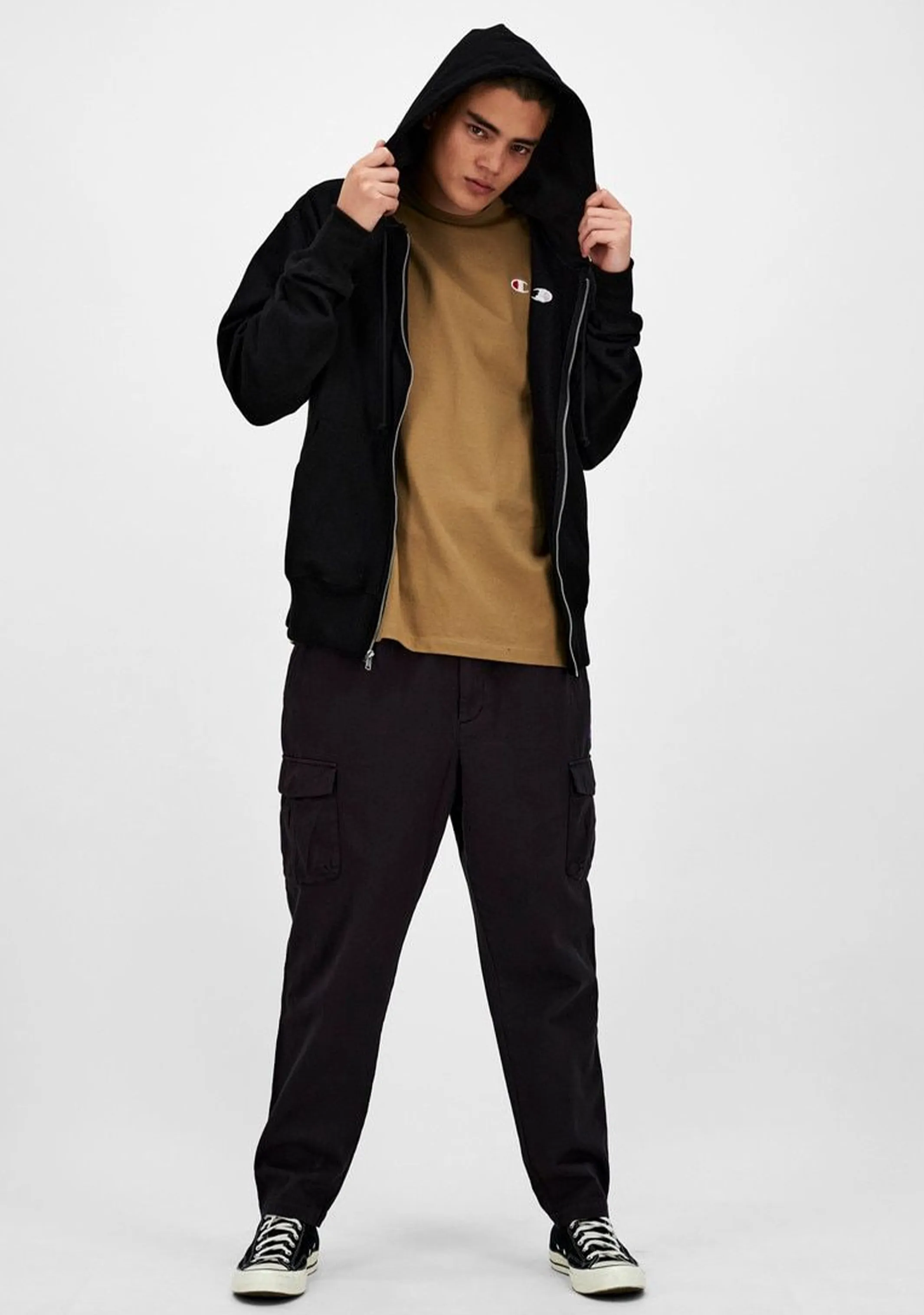 Champion Herren Reverse Weave Fleece Reißverschluss-Hoodie