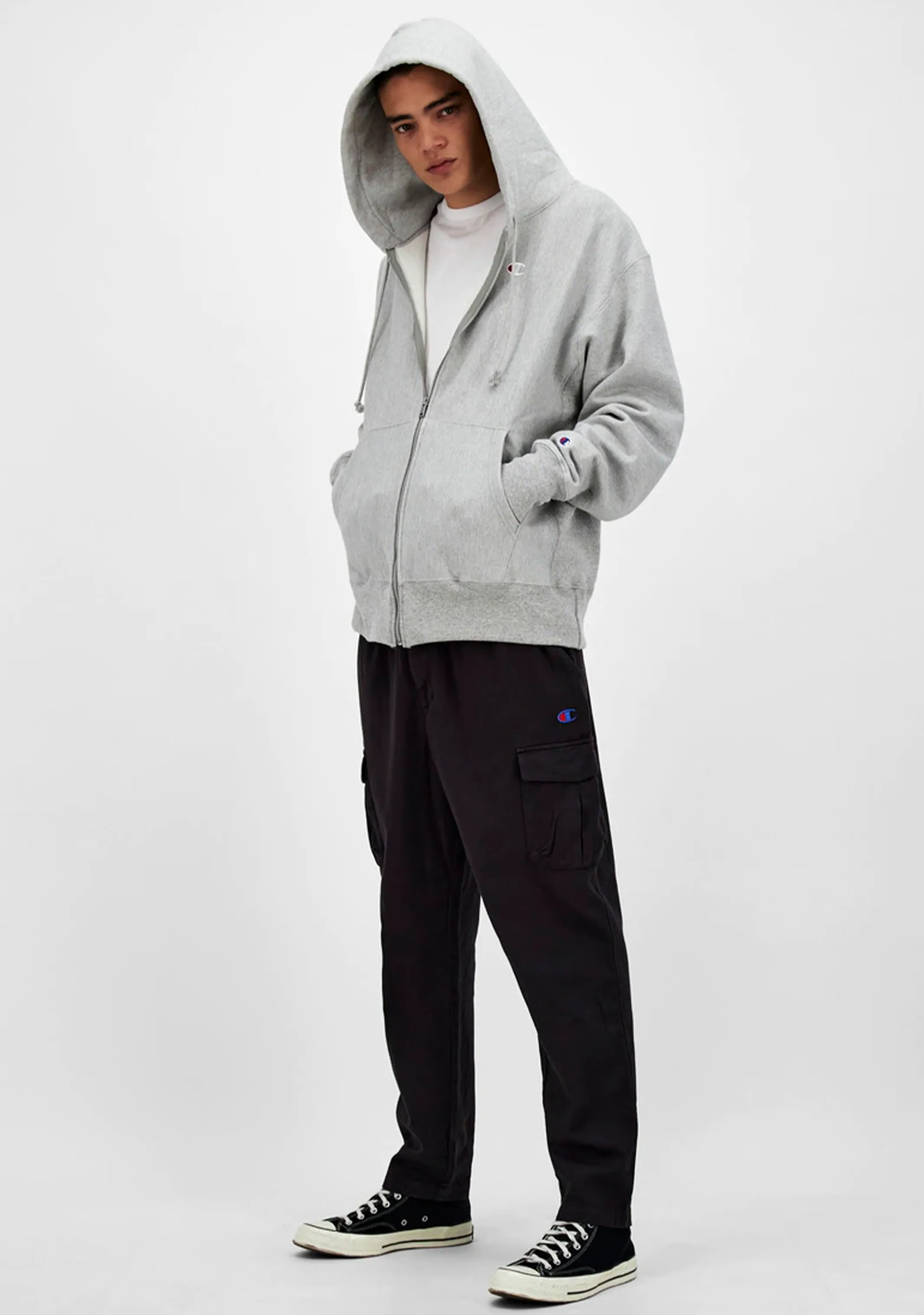 Champion Herren Reverse Weave Fleece Reißverschluss-Hoodie