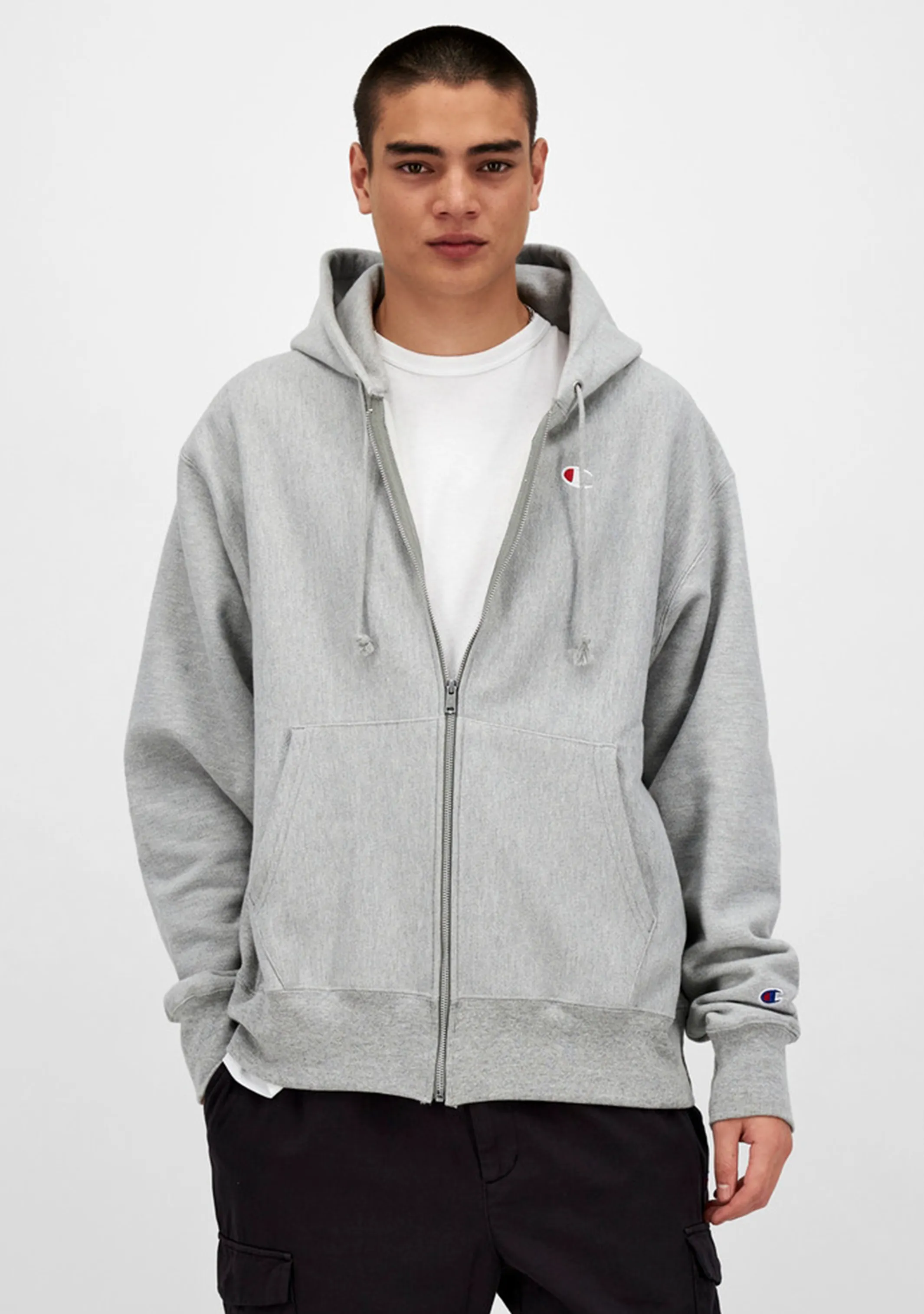 Champion Herren Reverse Weave Fleece Reißverschluss-Hoodie