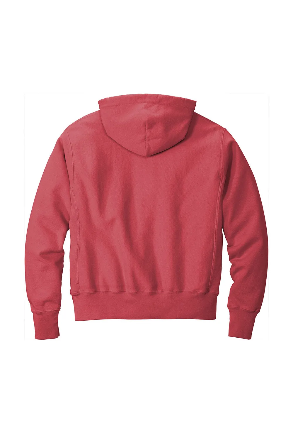 Champion Herren Reverse Weave Garment Dyed Kapuzenpullover mit Kangaroo-Tasche - Karmesinrot