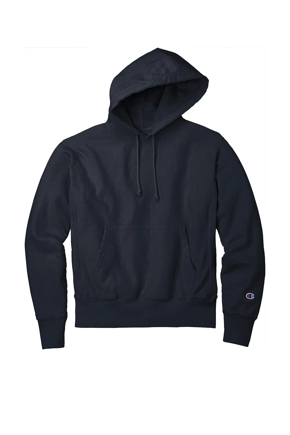 Champion Herren Reverse Weave Garment Dyed Kapuzenpullover Hoodie mit Kangaroo-Tasche - Marineblau