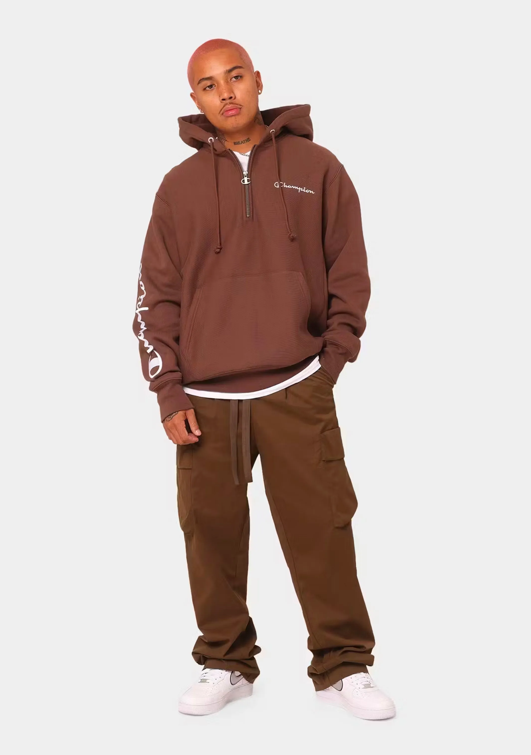 Champion Herren Reverse Weave Viertelreißverschluss Hoodie