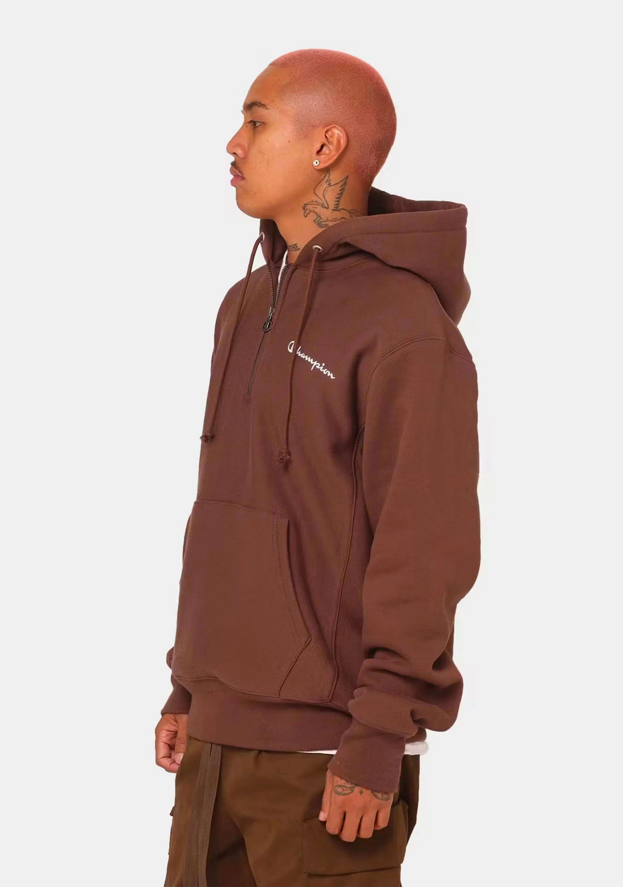 Champion Herren Reverse Weave Viertelreißverschluss Hoodie