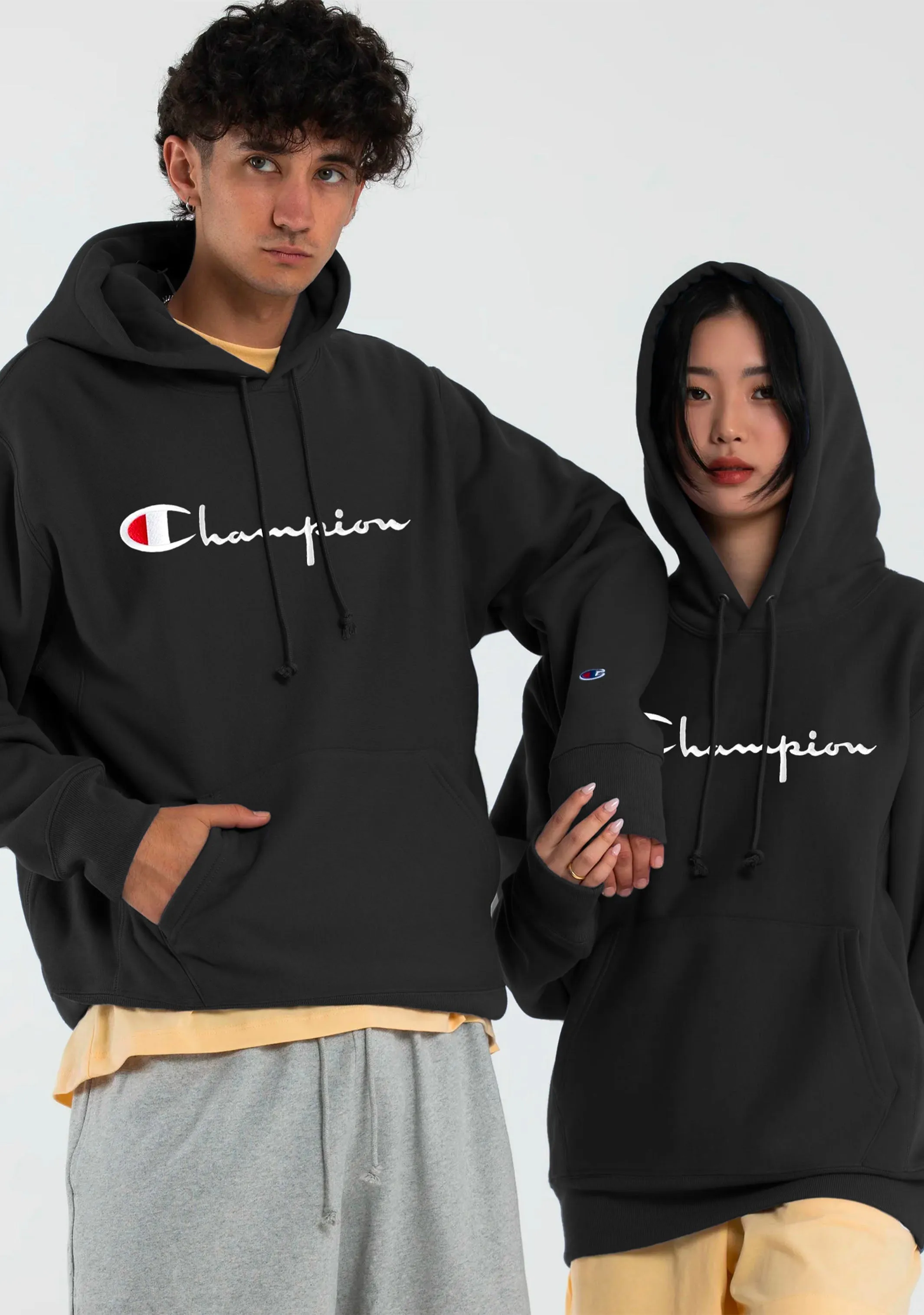 Champion Herren Reverse Weave Script Hoodie