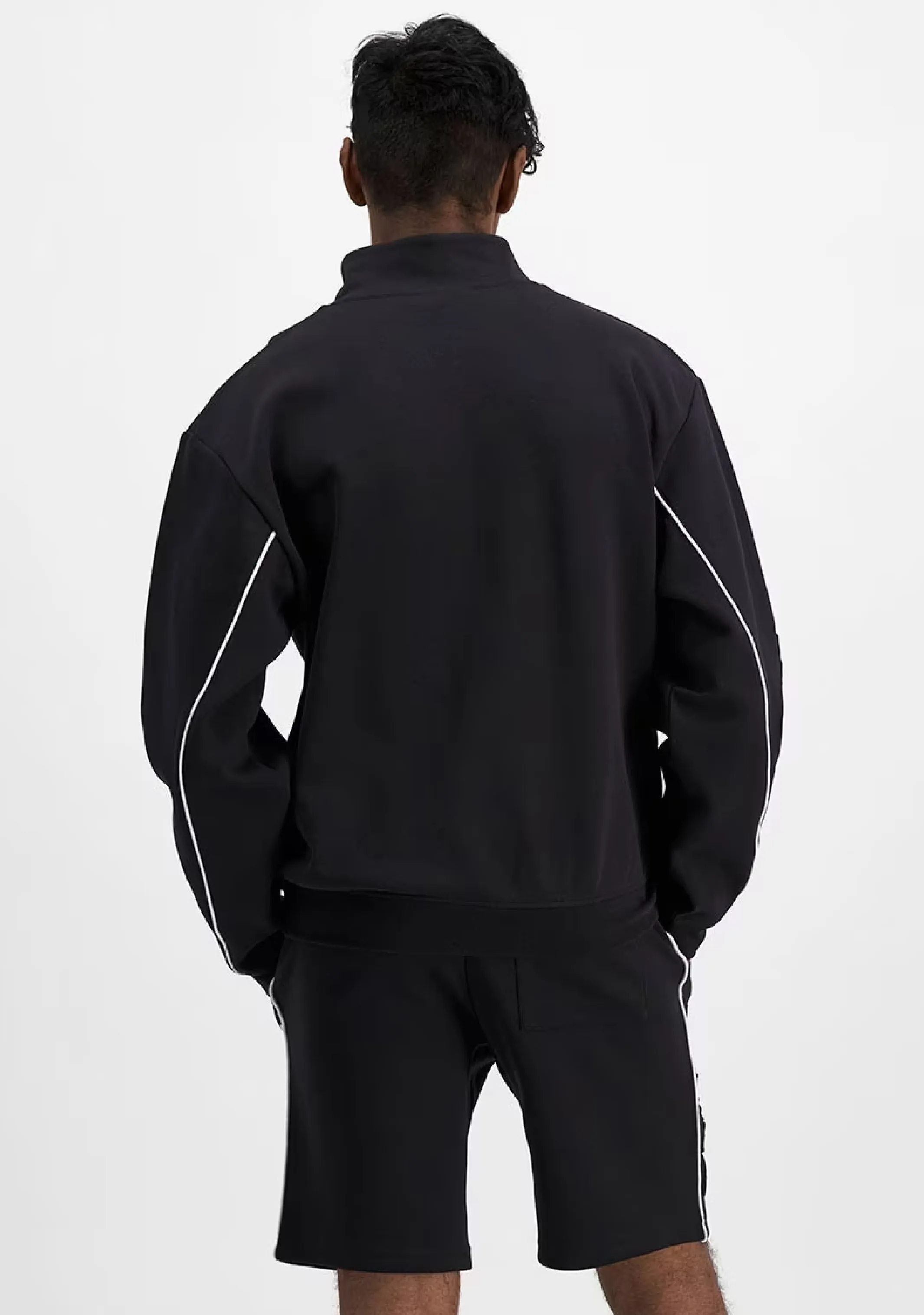 Champion Herren Rochester Athletic Viertelzip <br> AVKFN Schwarz