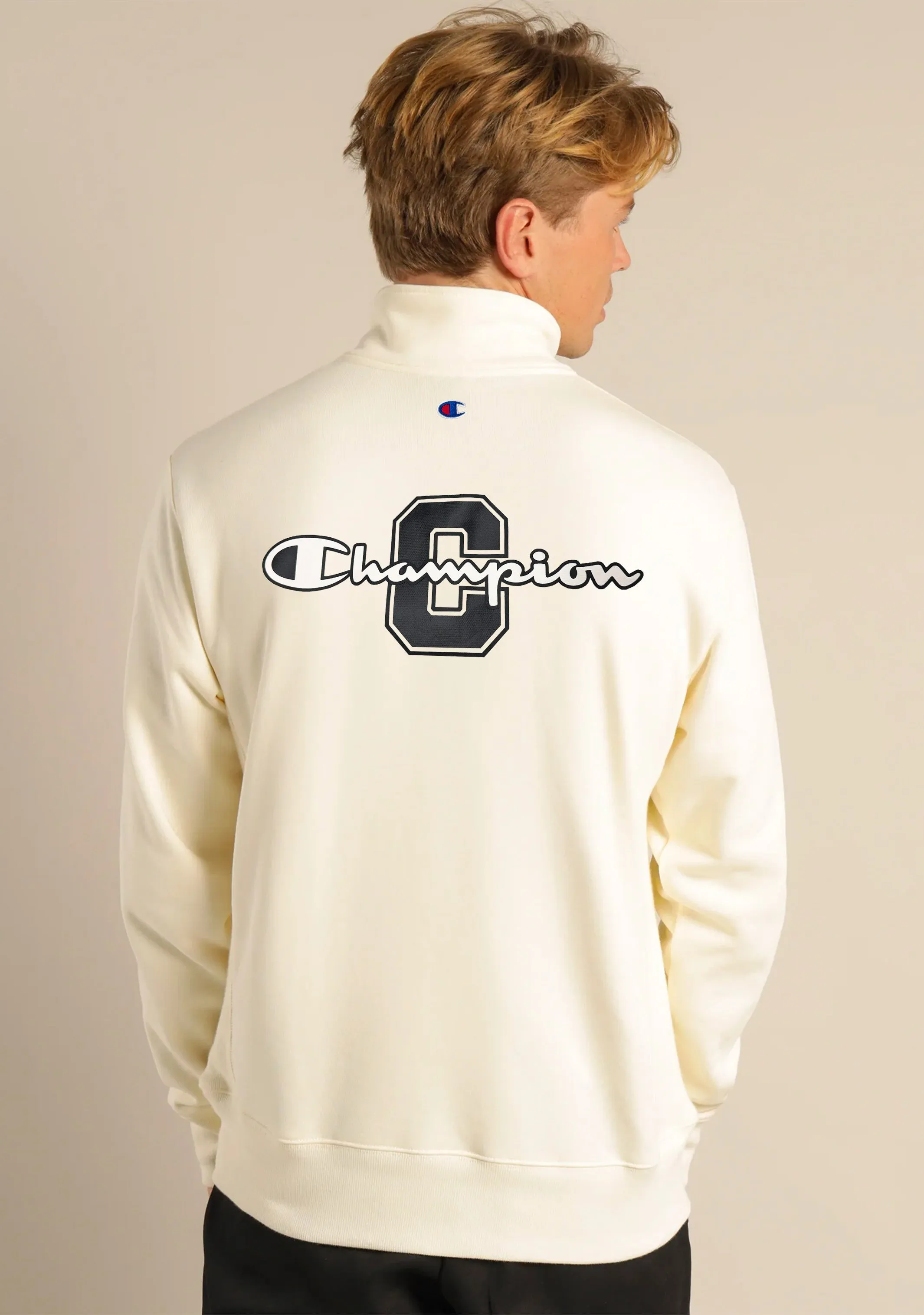 Champion Herren Rochester Grafik Viertelzip <br> AUDJN LMS