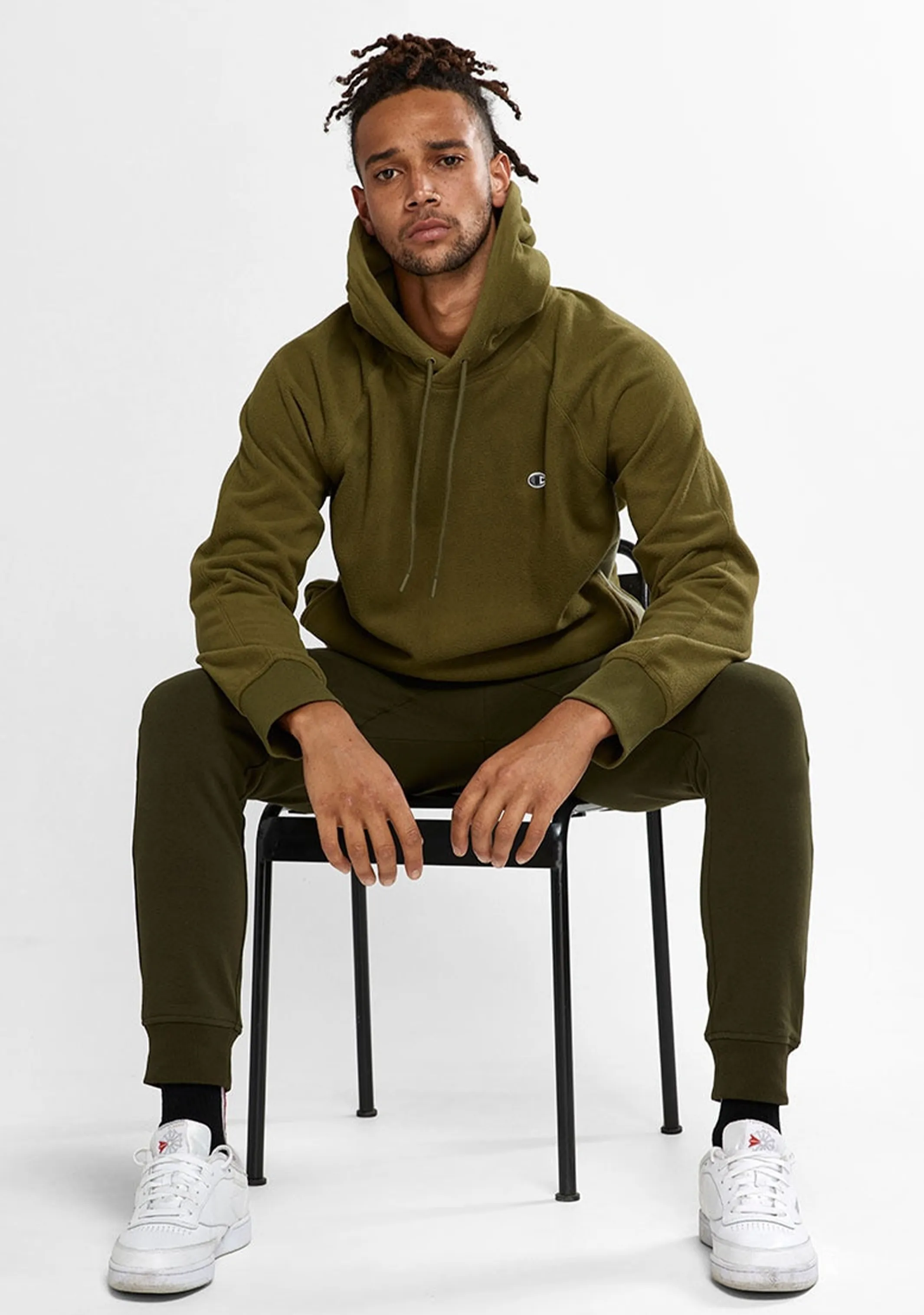 Champion Herren Rochester Polar Kapuzenpullover Khaki <br> AW8KN E8B