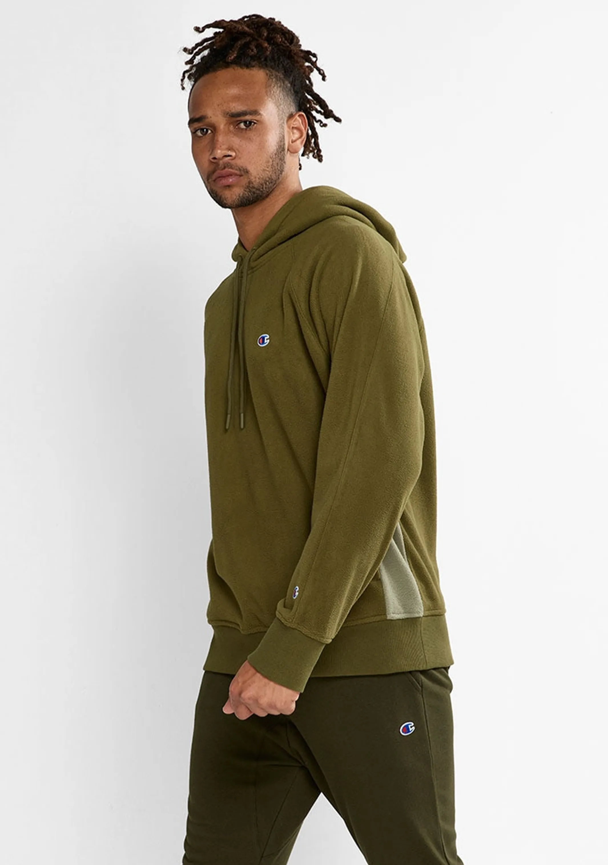 Champion Herren Rochester Polar Kapuzenpullover Khaki <br> AW8KN E8B