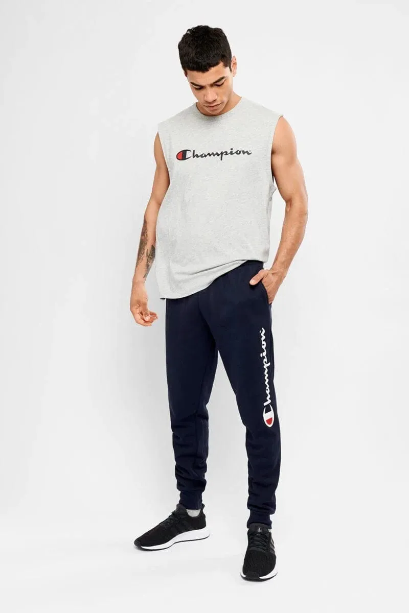 CHAMPION MÄNNER SCRIPT MANSHETTEN NAVY JOGGINGHOSE