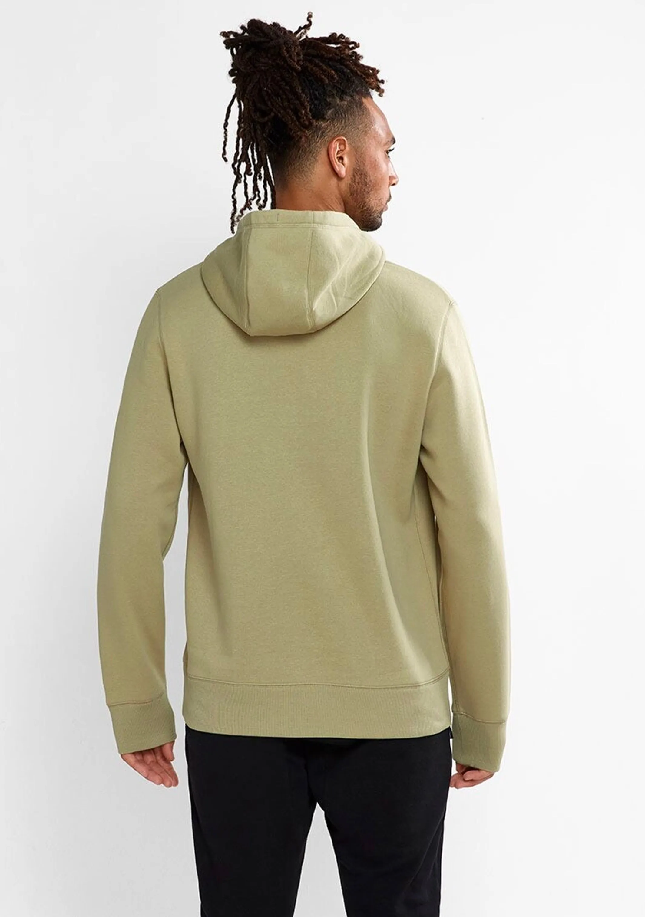 Champion Herren Script Hoodie Khaki <br> AY79N FSJ