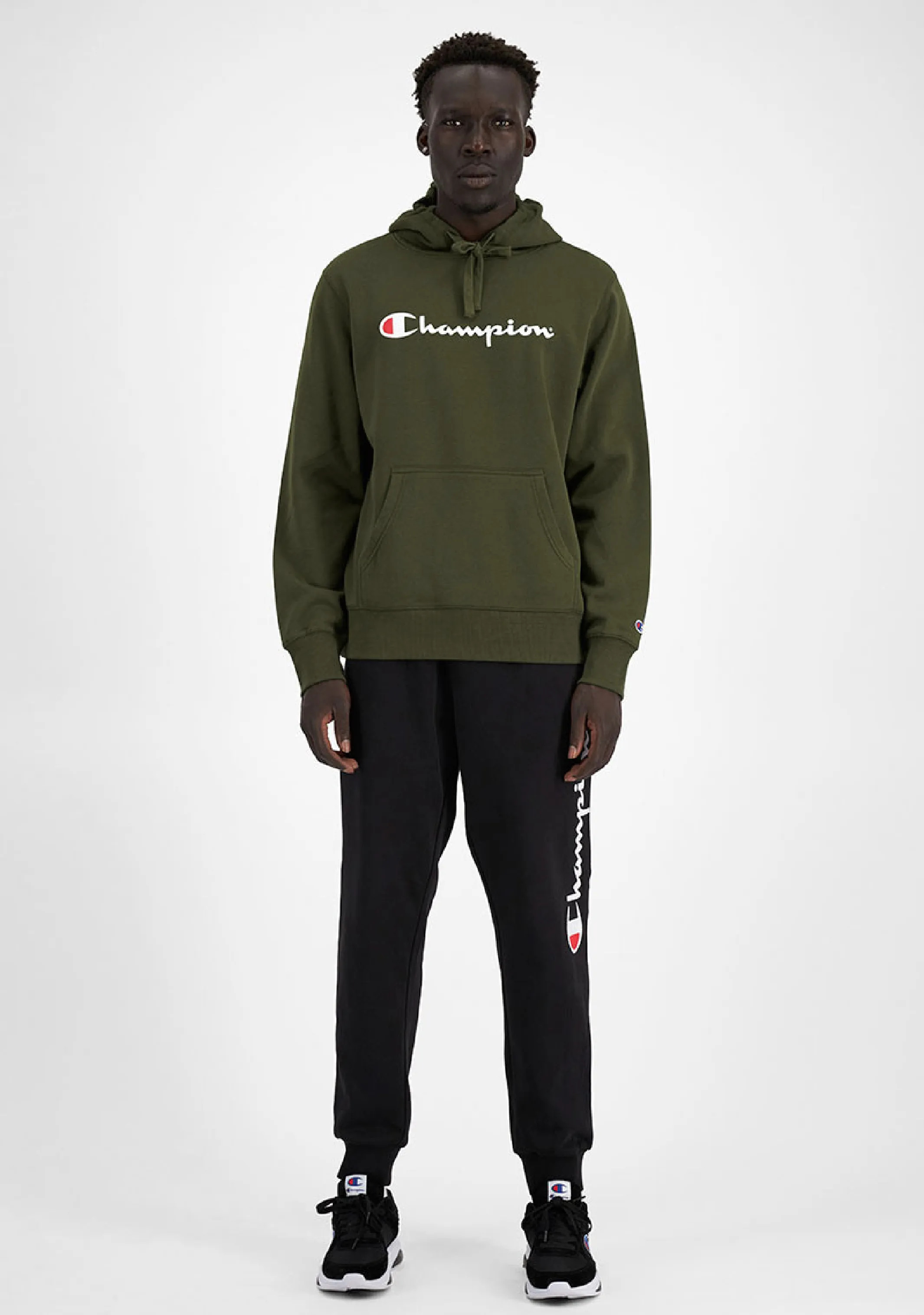 Champion Herren Script Hoodie <br> AY79N FTR