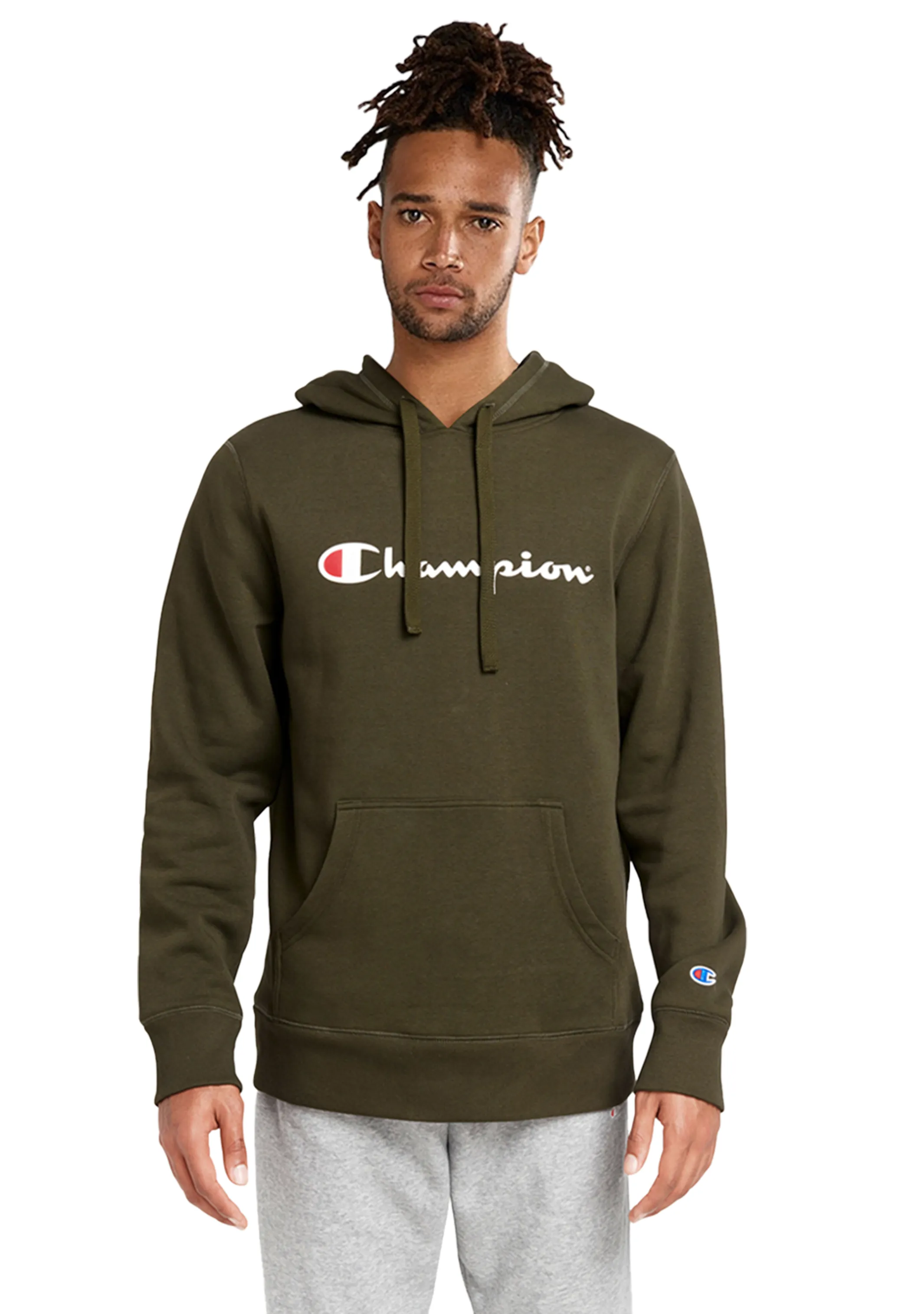 Champion Herren Script Hoodie <br> AY79N FTR