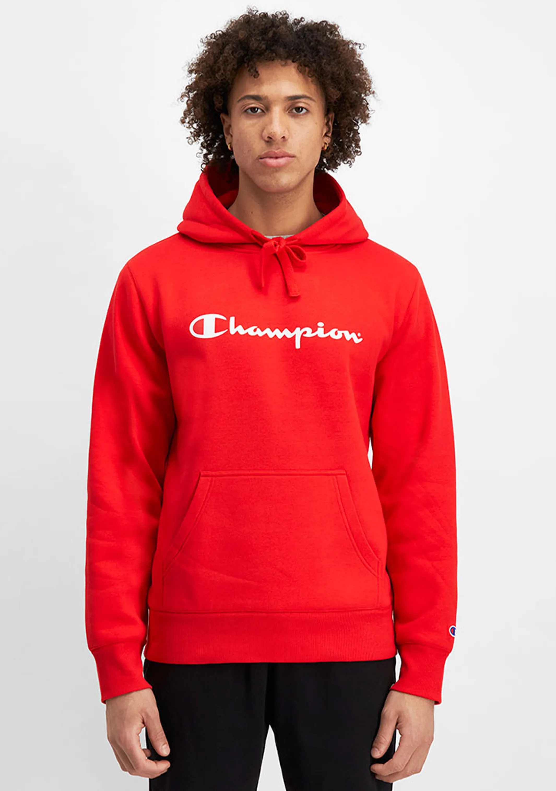 Champion Herren Script Logo Hoodie <br> AY79N GJR
