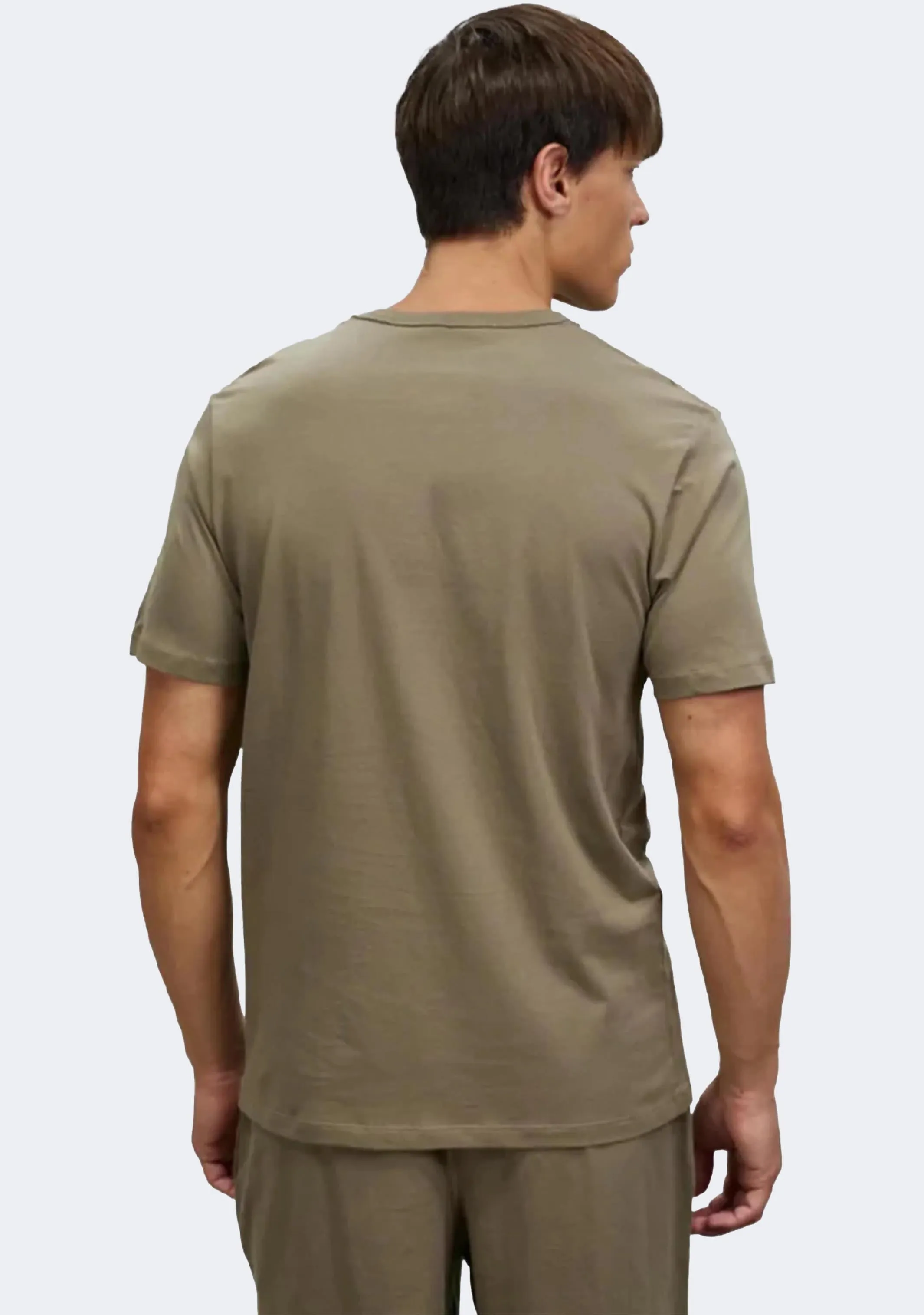 Champion Männer Script Logo Kurzarm T-Shirt Khaki Grün