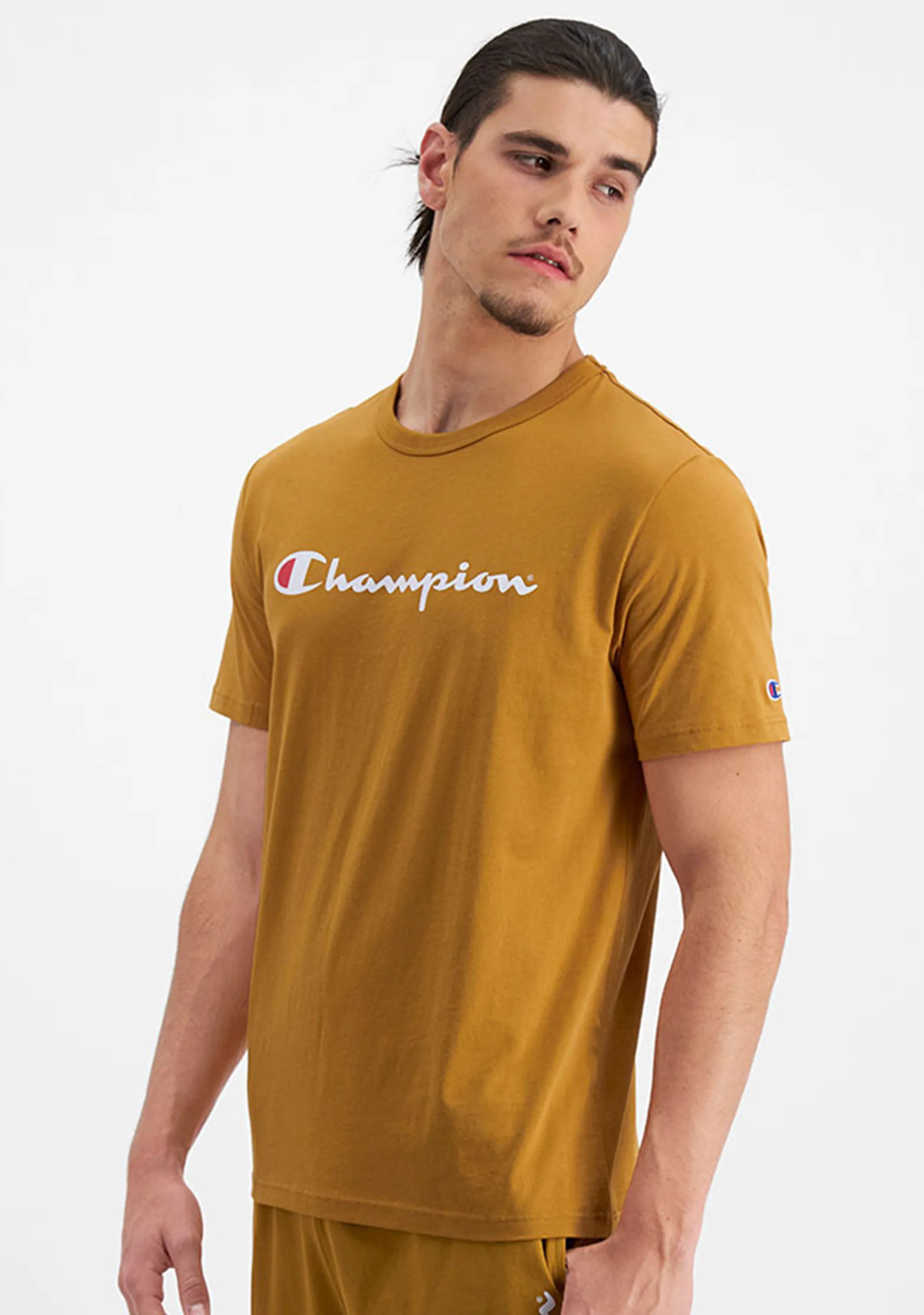 Champion Herren Script Logo Kurzarm T-Shirt Miss Honey