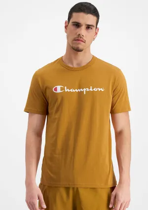 Champion Herren Script Logo Kurzarm T-Shirt Miss Honey