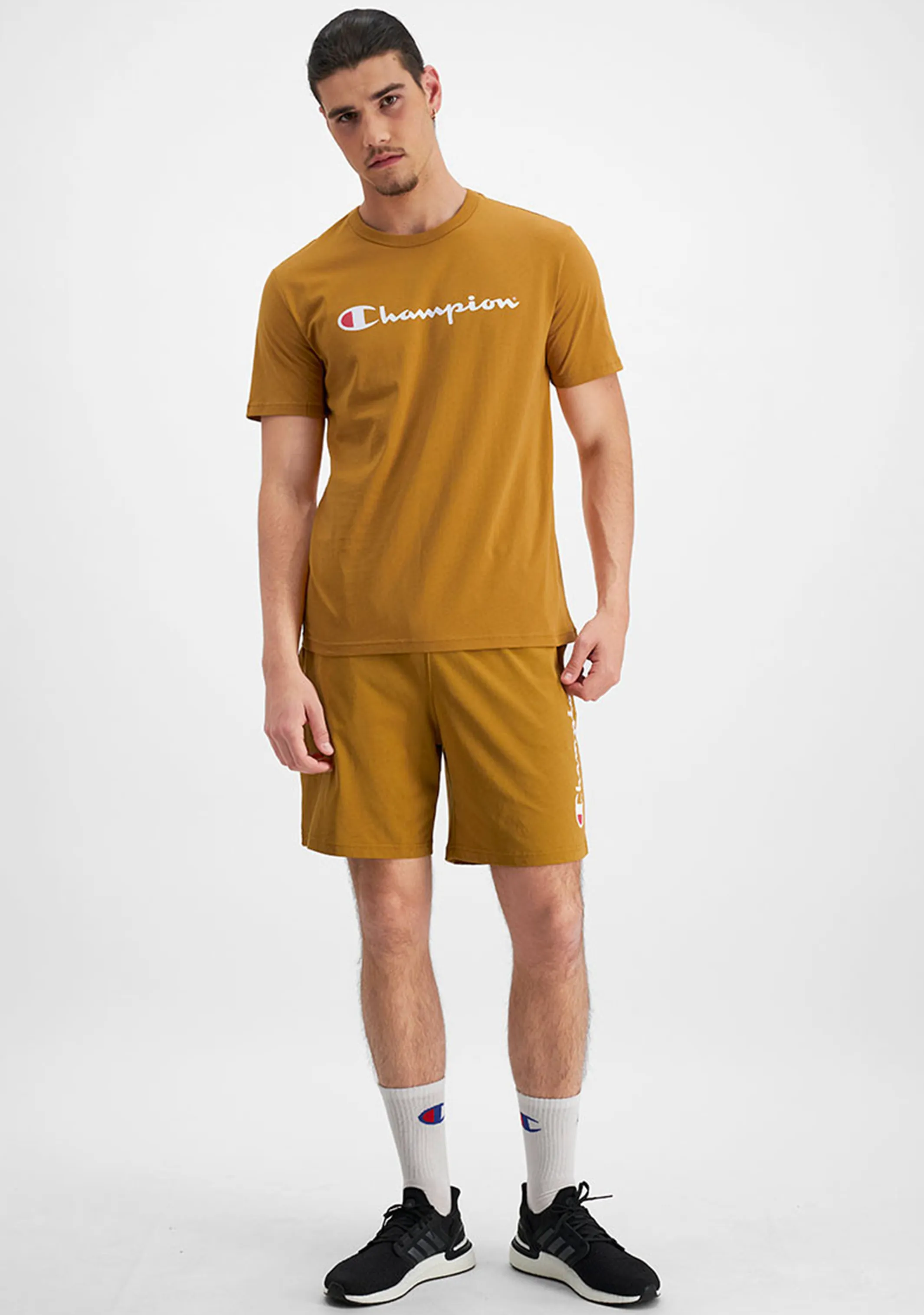 Champion Herren Script Logo Kurzarm T-Shirt Miss Honey