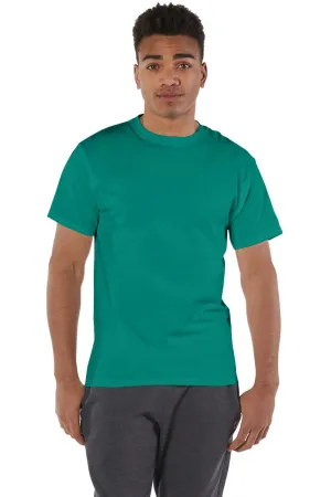 Champion Herren Kurzarm T-Shirt mit Rundhalsausschnitt - Smaragdgrün