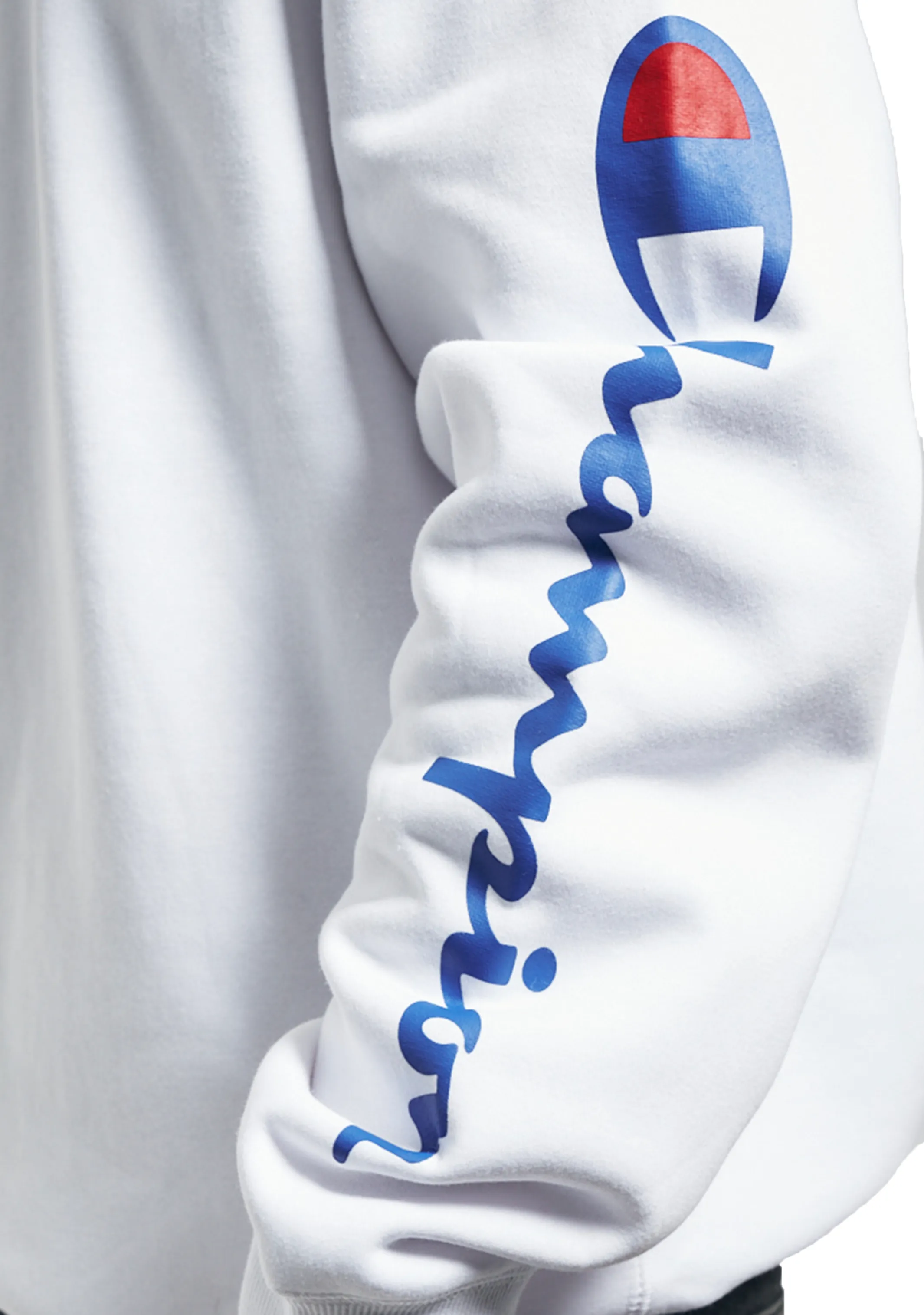 Champion Herren Sportliches Grafik Crew Weiß <br> AXWTN 7MY