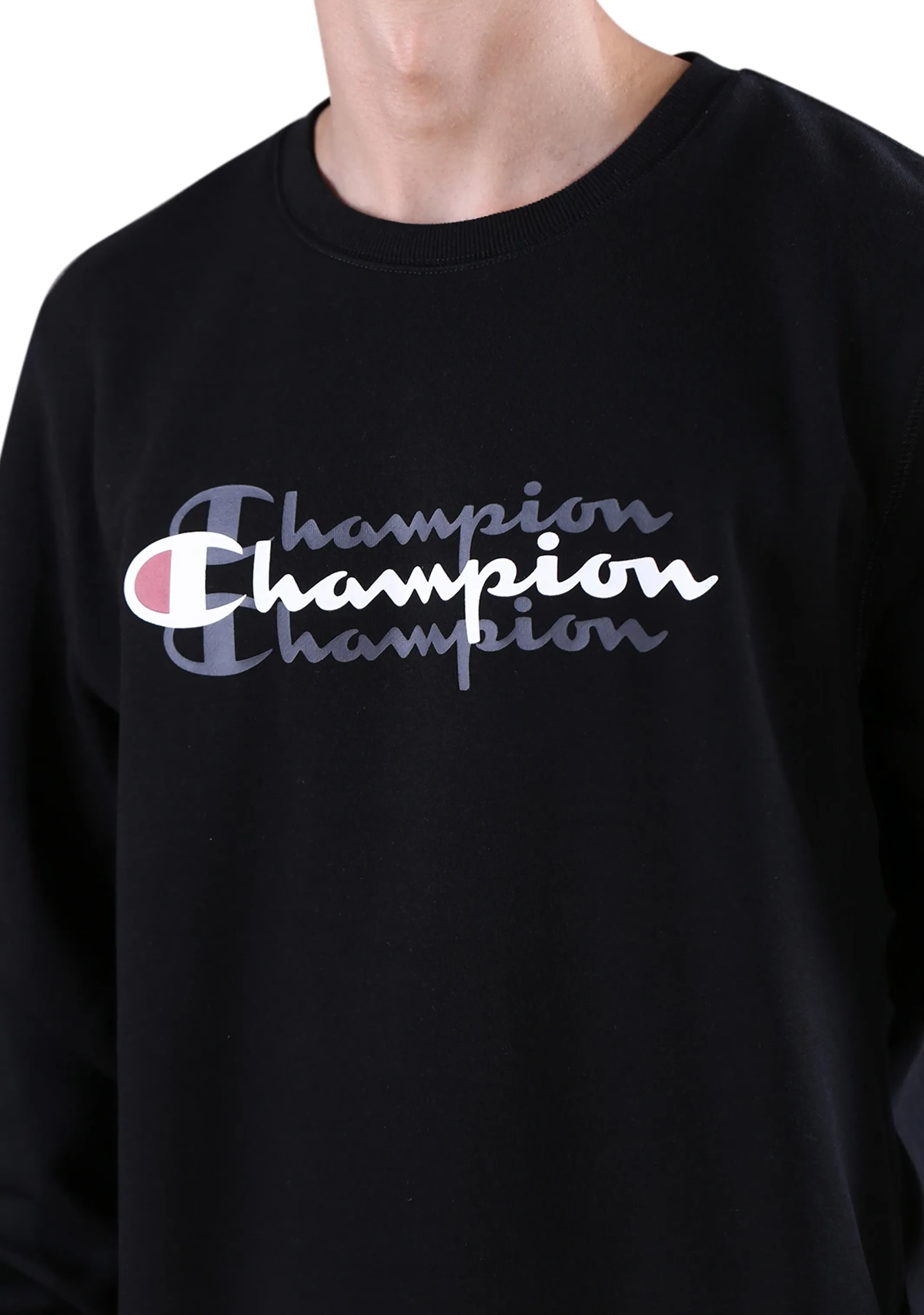 Champion Herren Sportliches Grafik Crew-Shirt