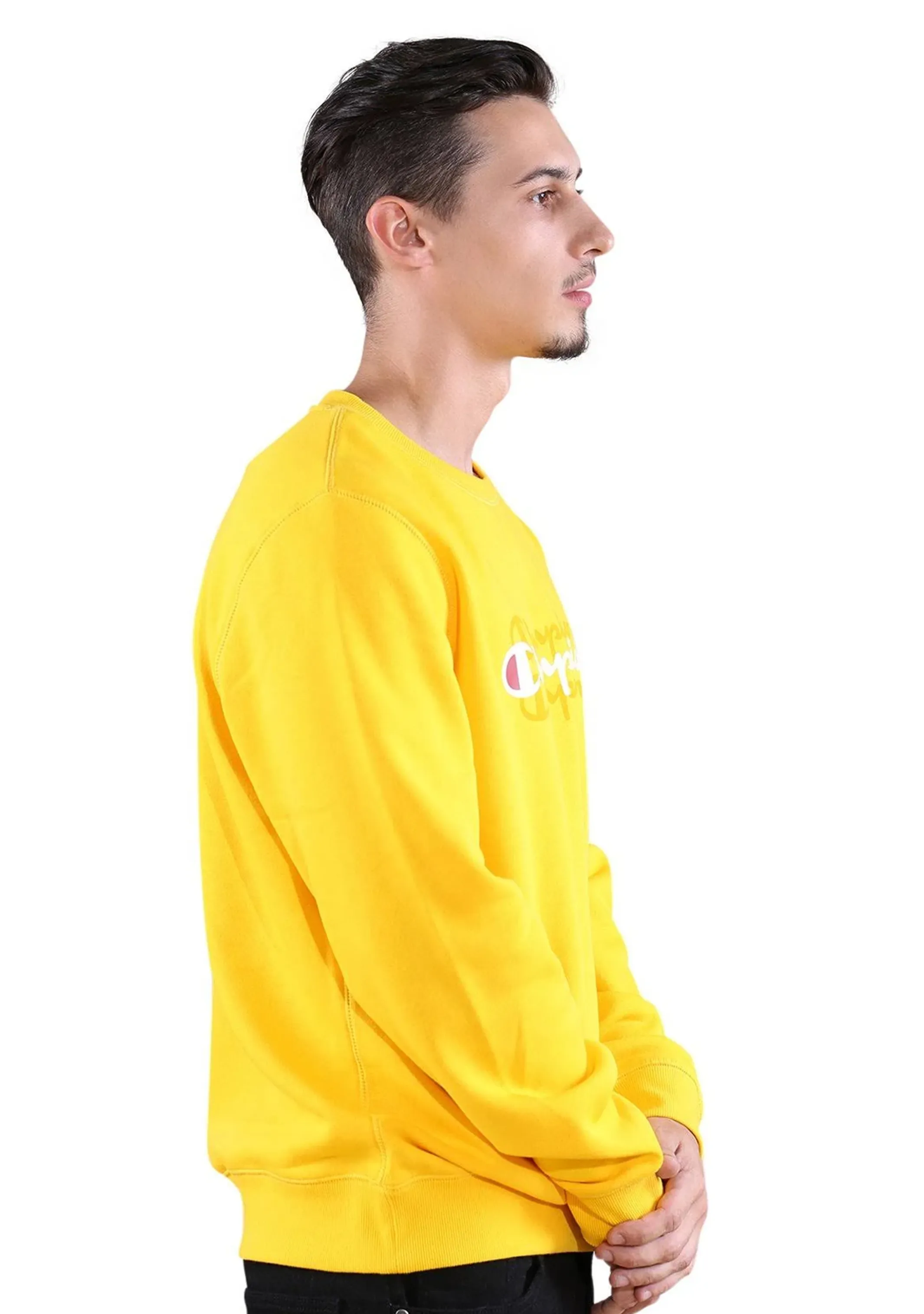 Champion Herren Sportliches Grafik Crew-Shirt