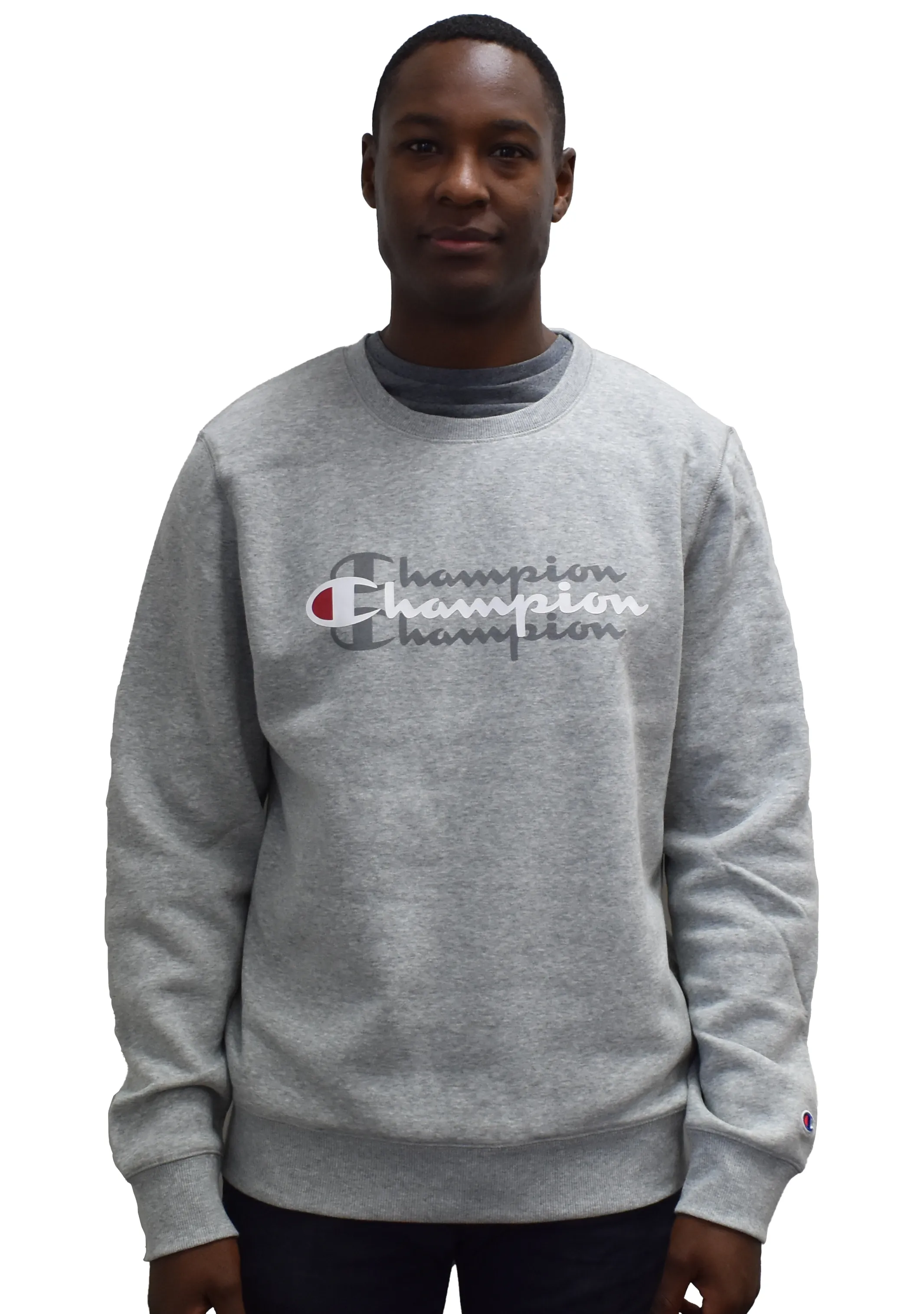 Champion Herren Sportliches Grafik Crew-Shirt