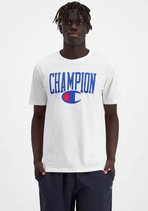 Champion Herren SPS Grafik Print T-Shirt Weiß