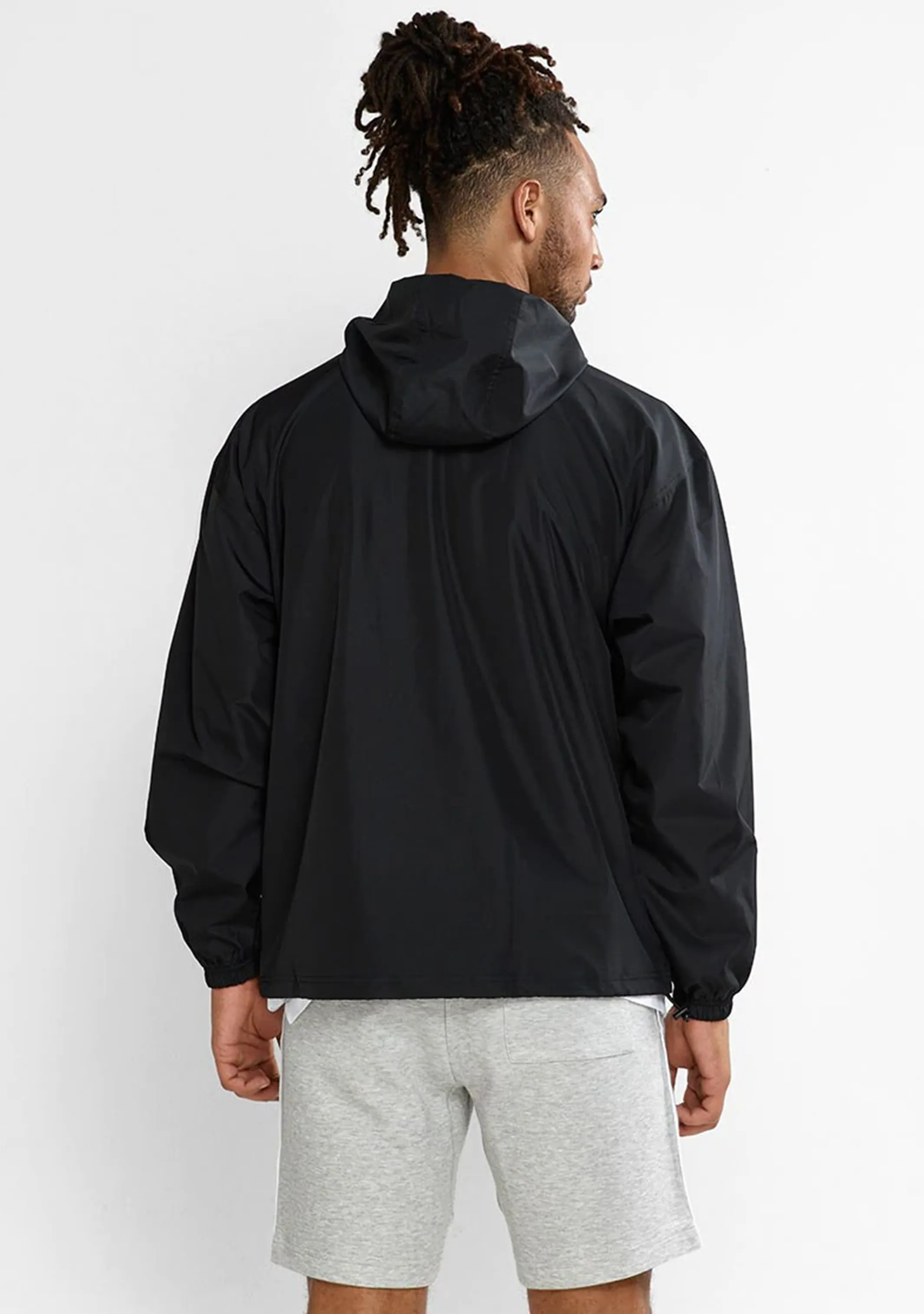 Champion Herren US Viertel-Reißverschluss Packbare Jacke <BR> AVWLA1 Schwarz