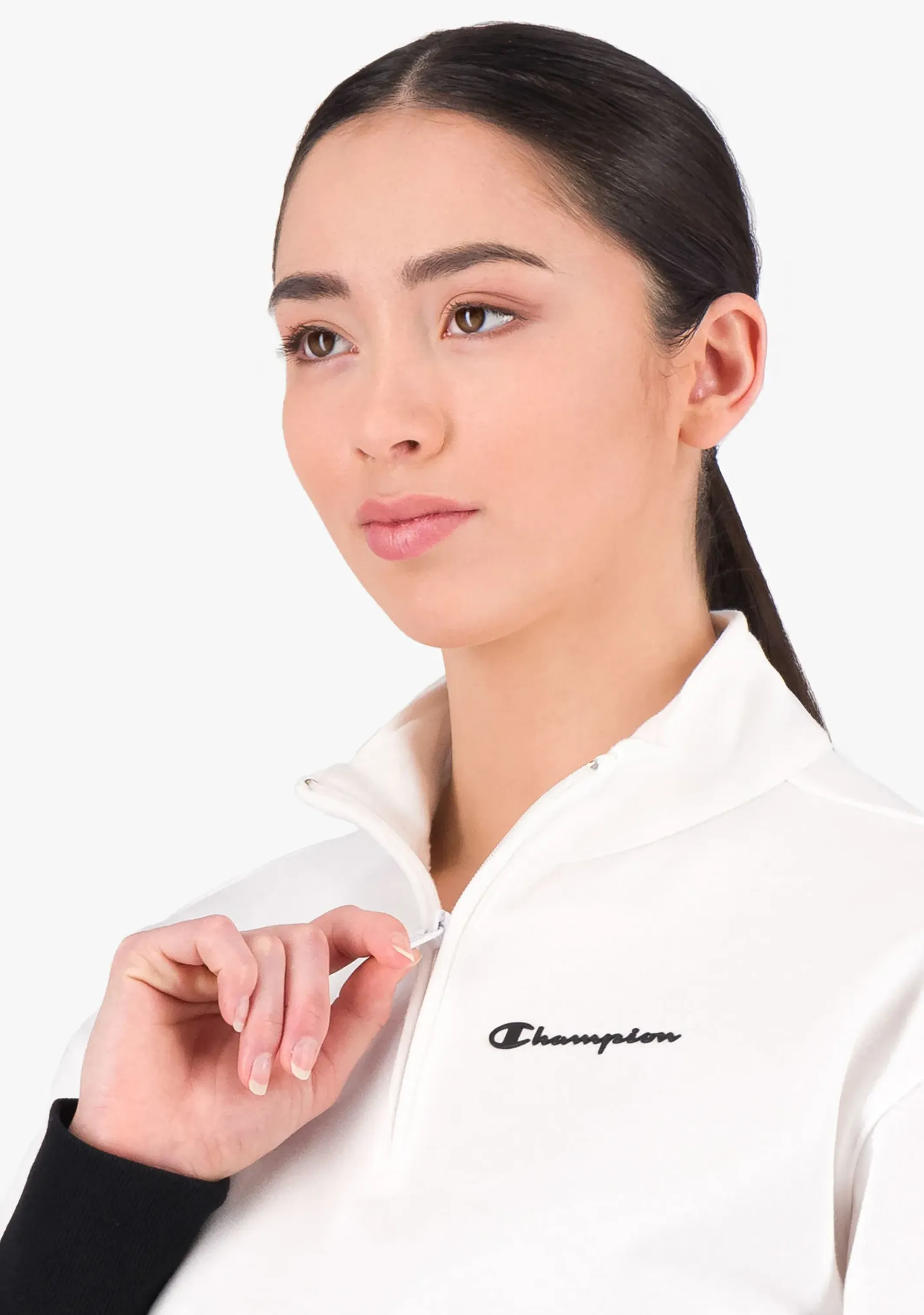 Champion Damen EU Rochester Neo Viertelzip Pullover <br> CTE8A1
