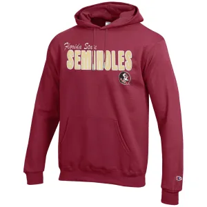 Champion Damen Florida State Seminoles/Seminole Logo Kapuzenpullover - Granat Champion Kleidung Damen