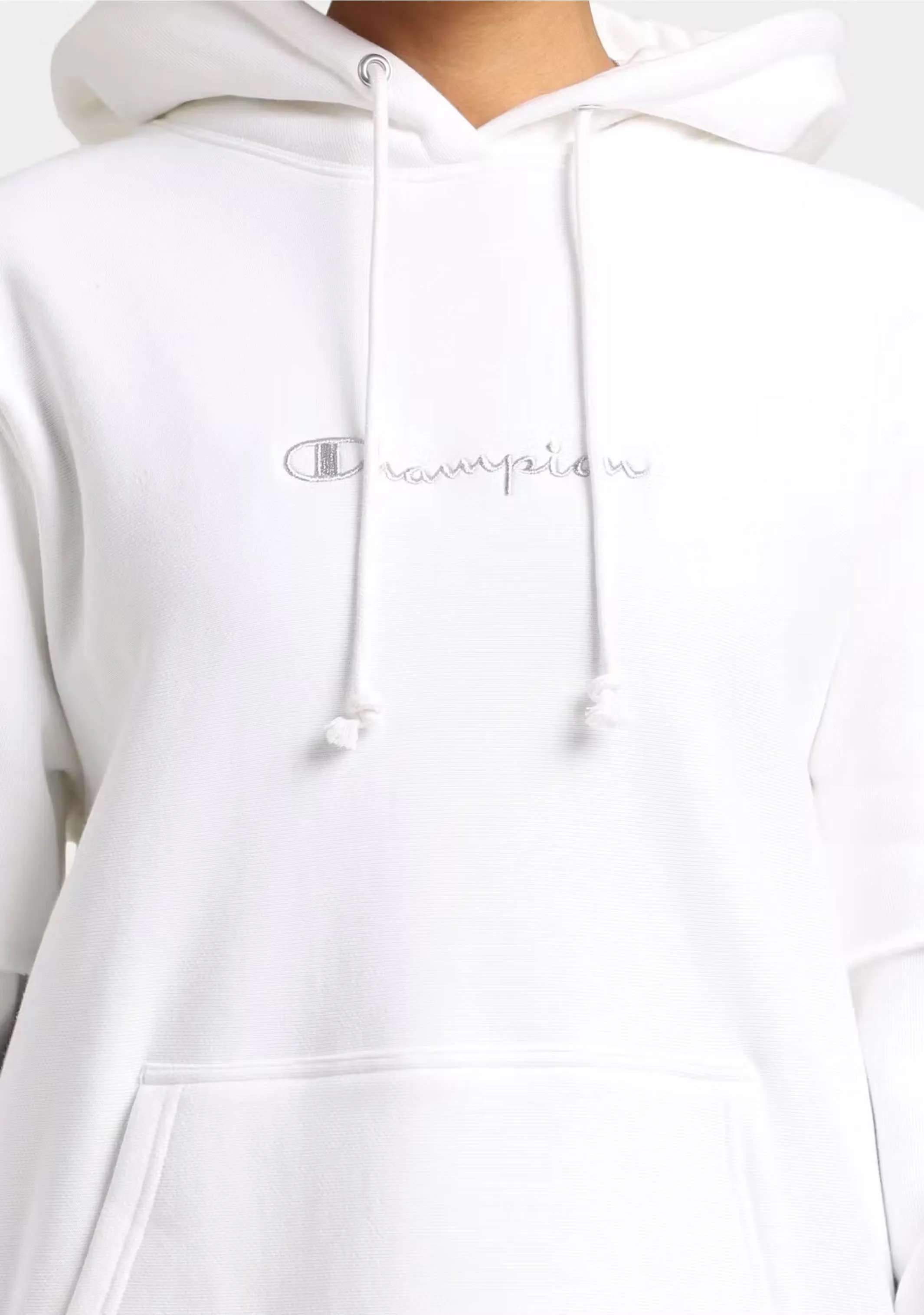 Champion Damen Reverse Weave Liquid Layer Kapuzenpullover <br> CT4EN WIT