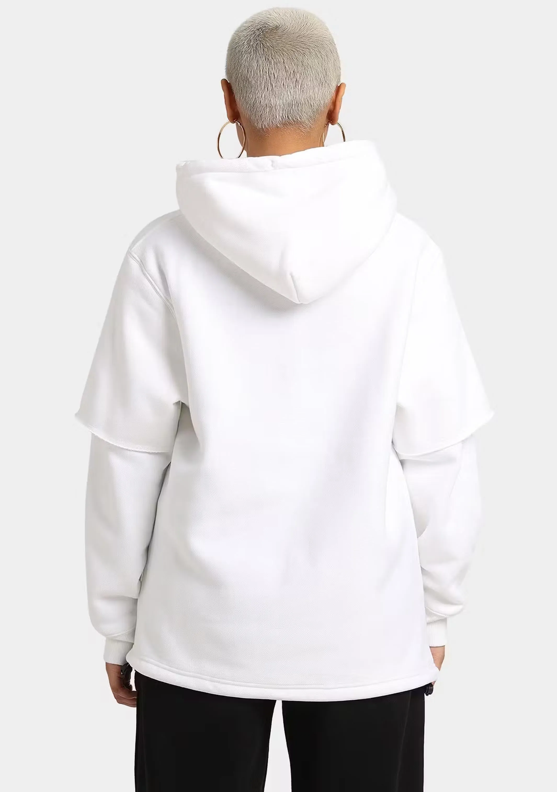 Champion Damen Reverse Weave Liquid Layer Kapuzenpullover <br> CT4EN WIT