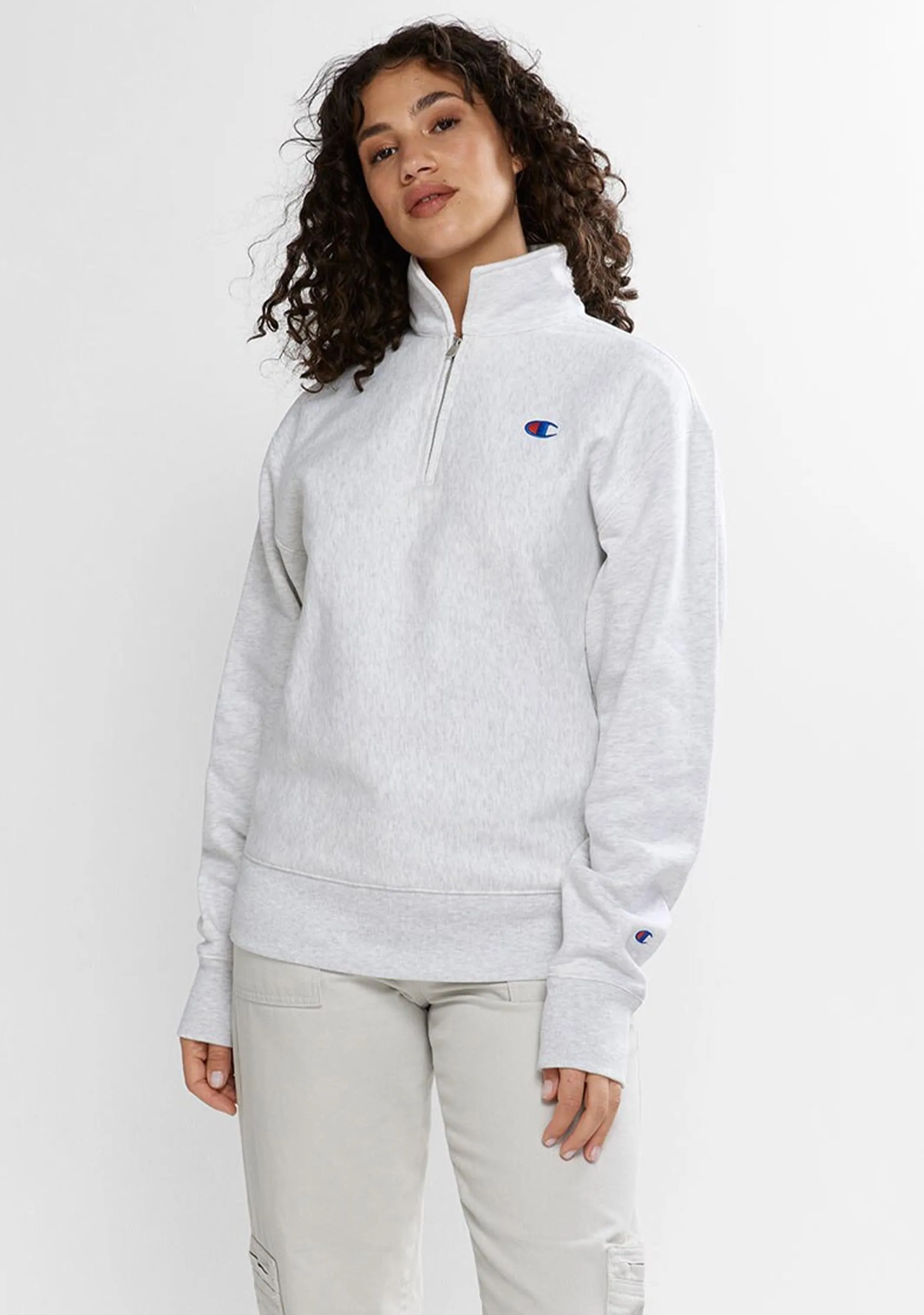 Champion Damen Reverse Weave Übergroße Viertel-Reißverschluss <BR> CTEDA1 429