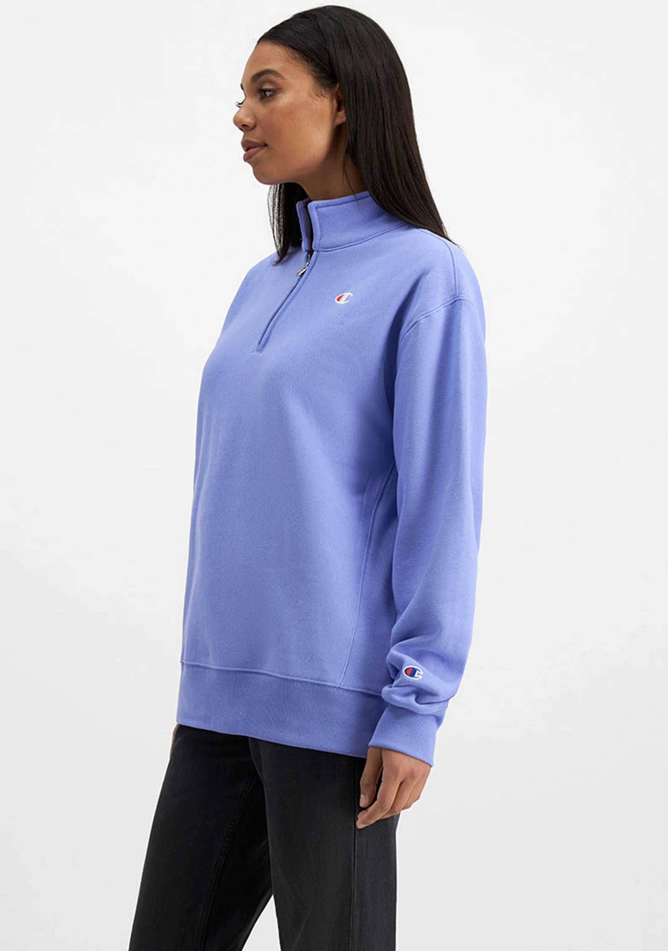 Champion Damen Reverse Weave Oversize Viertelreißer <BR> CTEDA1 HMJ