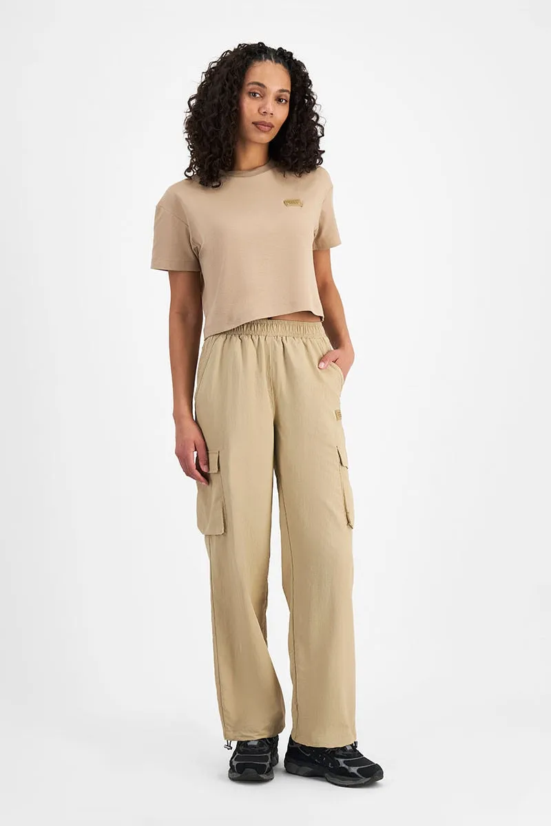 CHAMPION DAMEN ROCHESTER BASIS TAN T-SHIRT