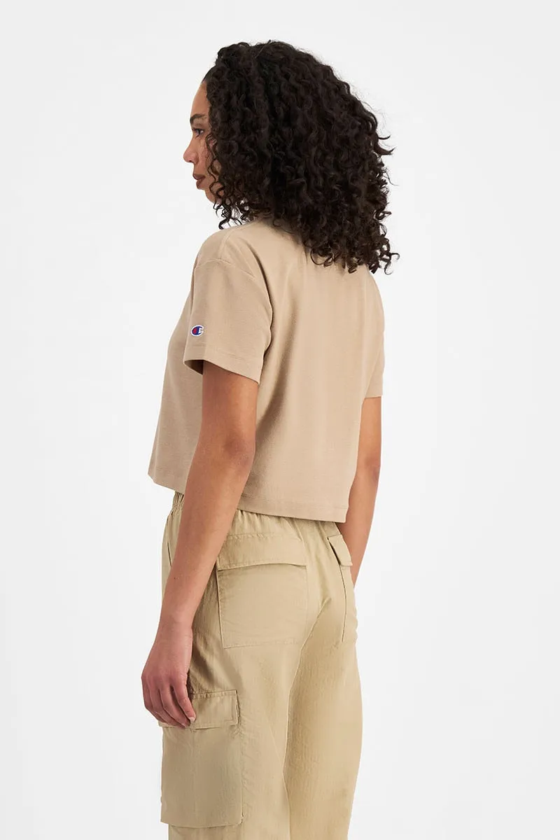 CHAMPION DAMEN ROCHESTER BASIS TAN T-SHIRT