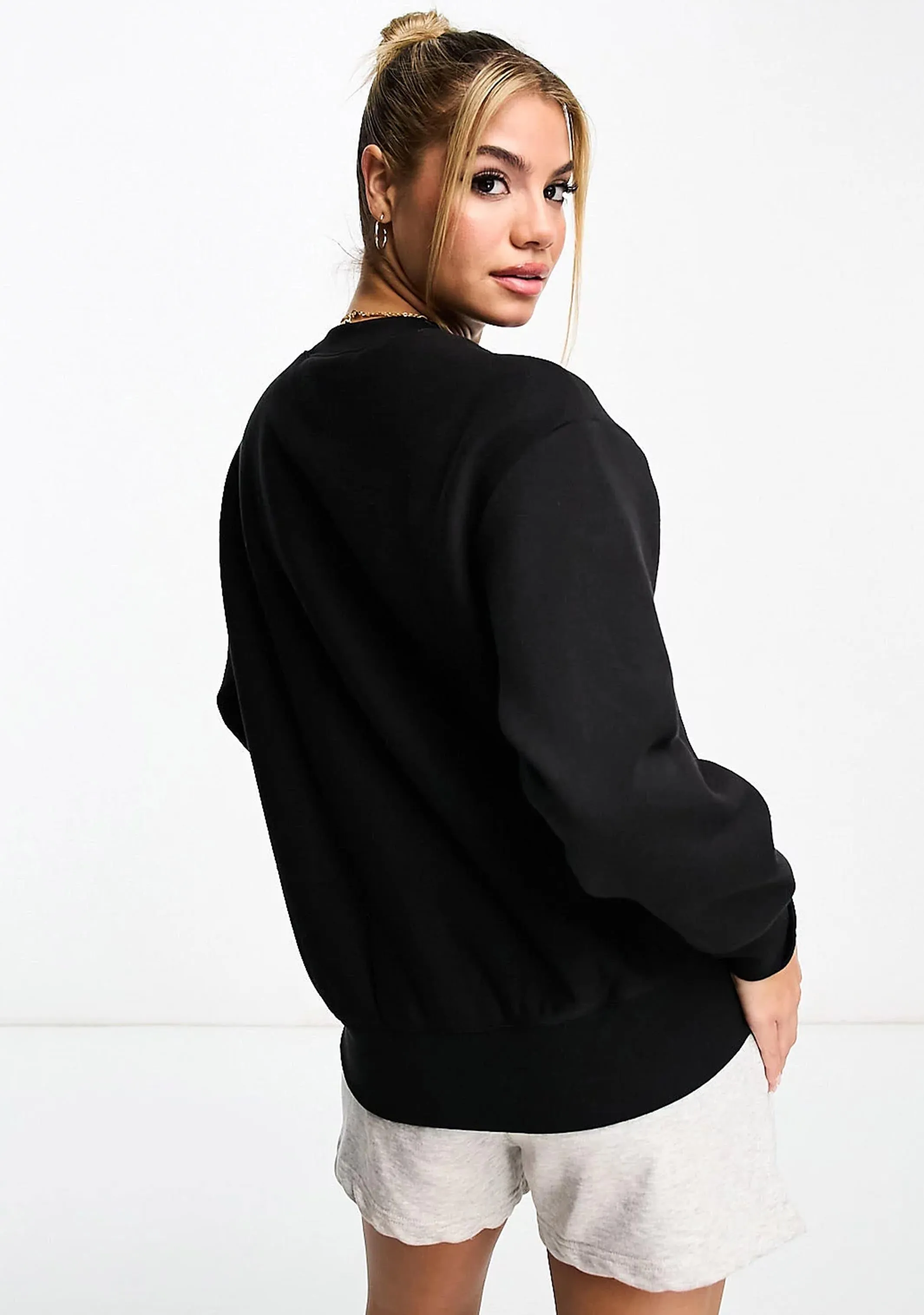 Champion Women’s Script Crew Schwarz