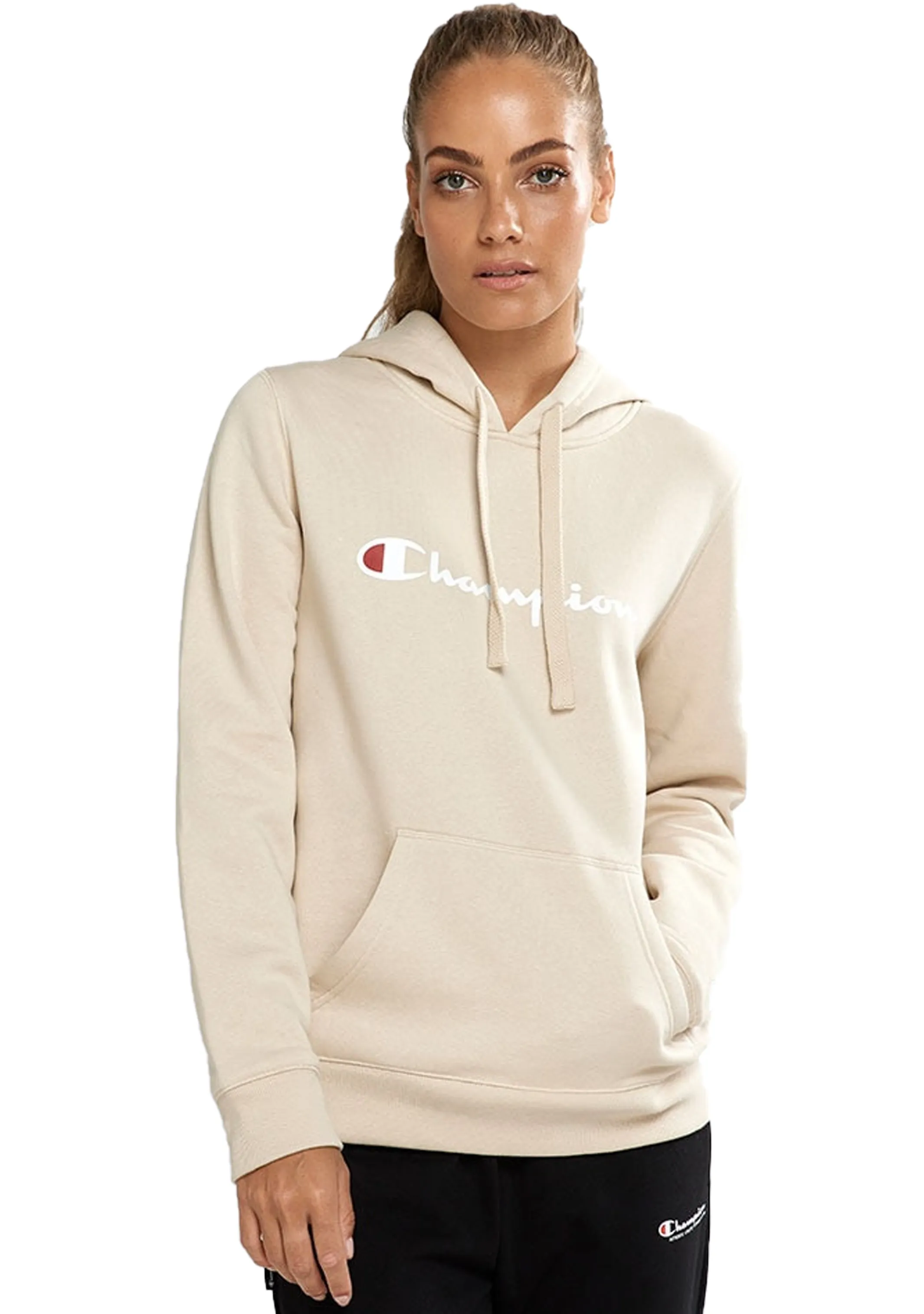 Champion Women’s Script Hoodie Creme